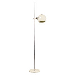 Lampada da terra regolabile moderna italiana in metallo e plexiglass, anni '70