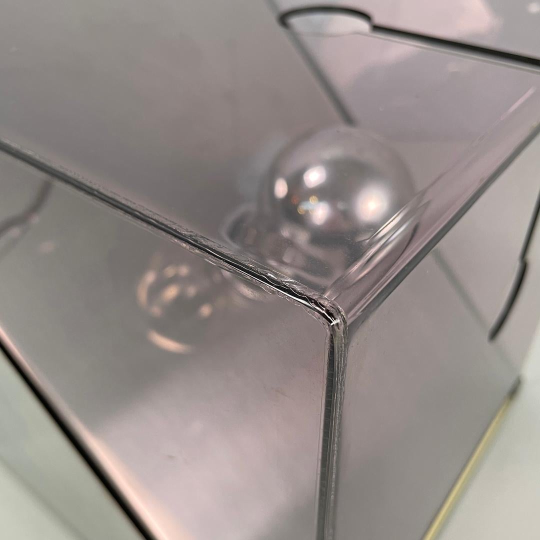 Lampe de table moderne italienne en métal et plexiglas violet par Iter Elettronica, 1970 en vente 9