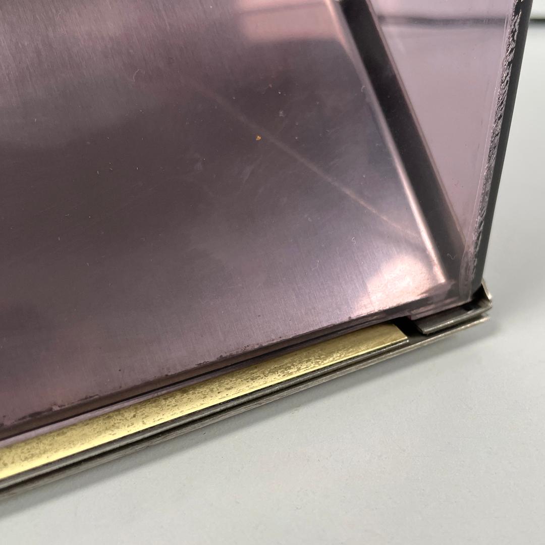Lampe de table moderne italienne en métal et plexiglas violet par Iter Elettronica, 1970 en vente 13