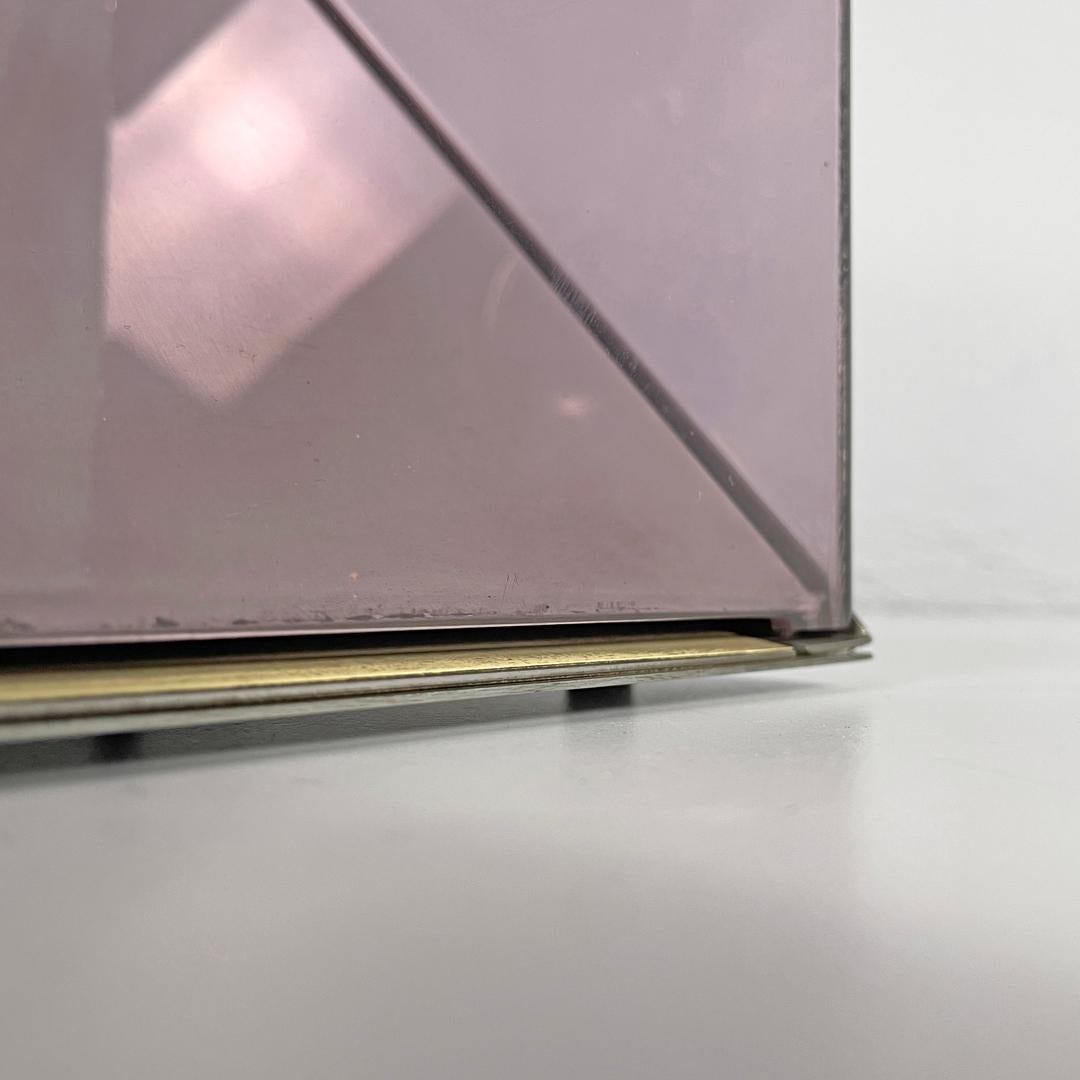 Lampe de table moderne italienne en métal et plexiglas violet par Iter Elettronica, 1970 en vente 14