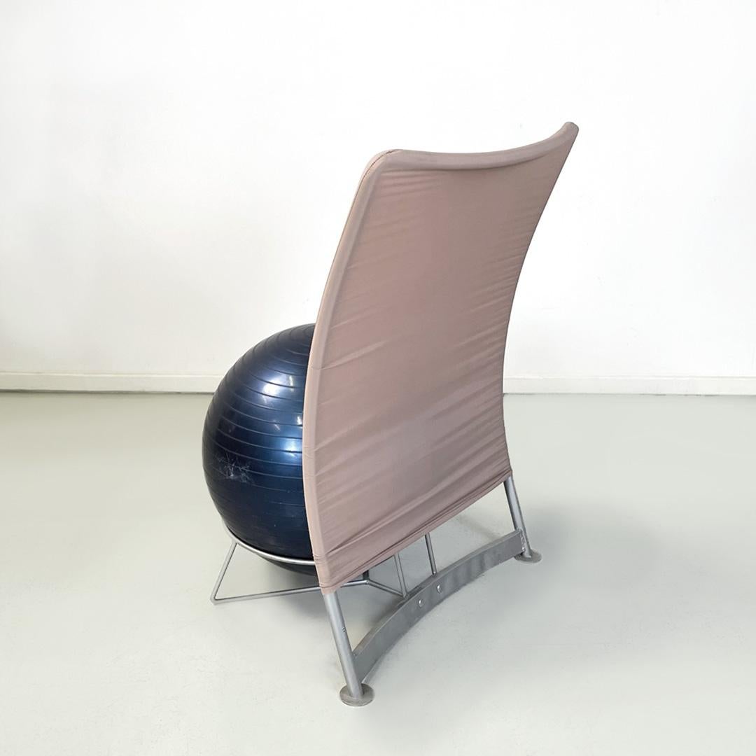 Fauteuil moderne italien à boules bleues San Siro conçu par Fabrizio Ballardini, 1995 Bon état à MIlano, IT