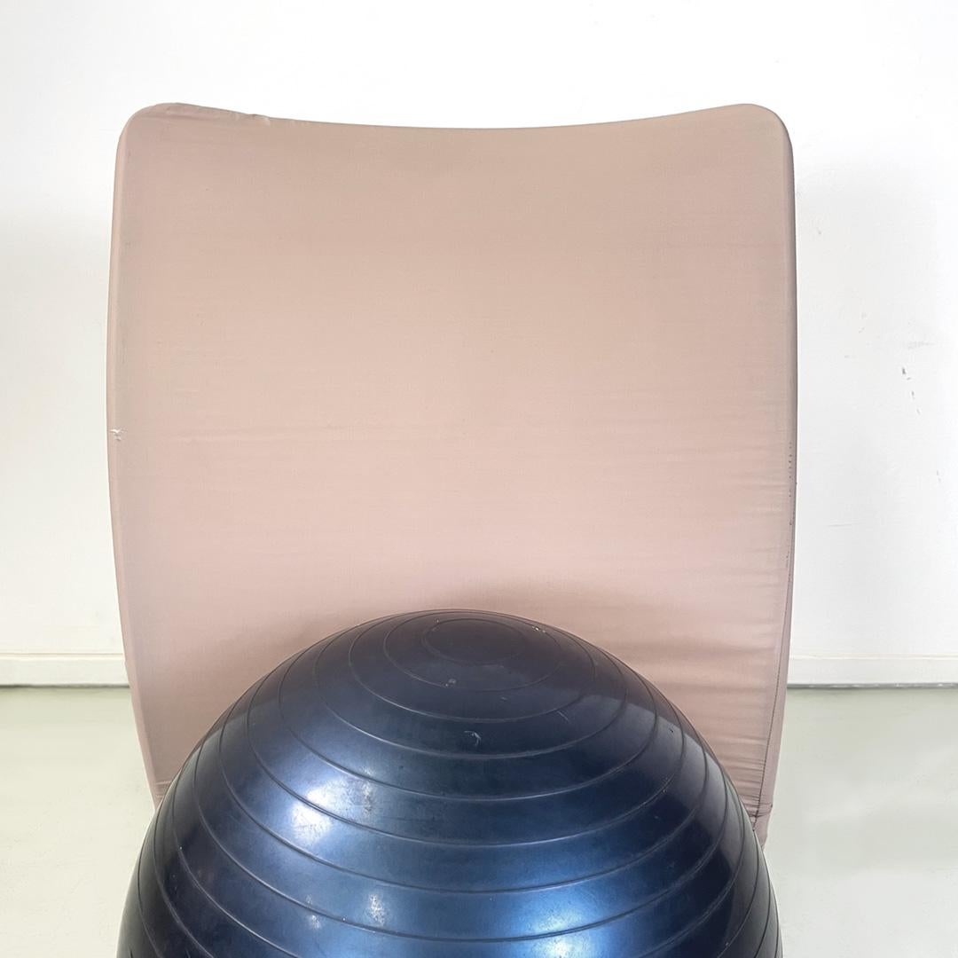 Métal Fauteuil moderne italien à boules bleues San Siro conçu par Fabrizio Ballardini, 1995