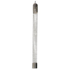 Lampada da soffitto italiana moderna in metallo elastico Molla, Angelo Mangiarotti, Candela 1974