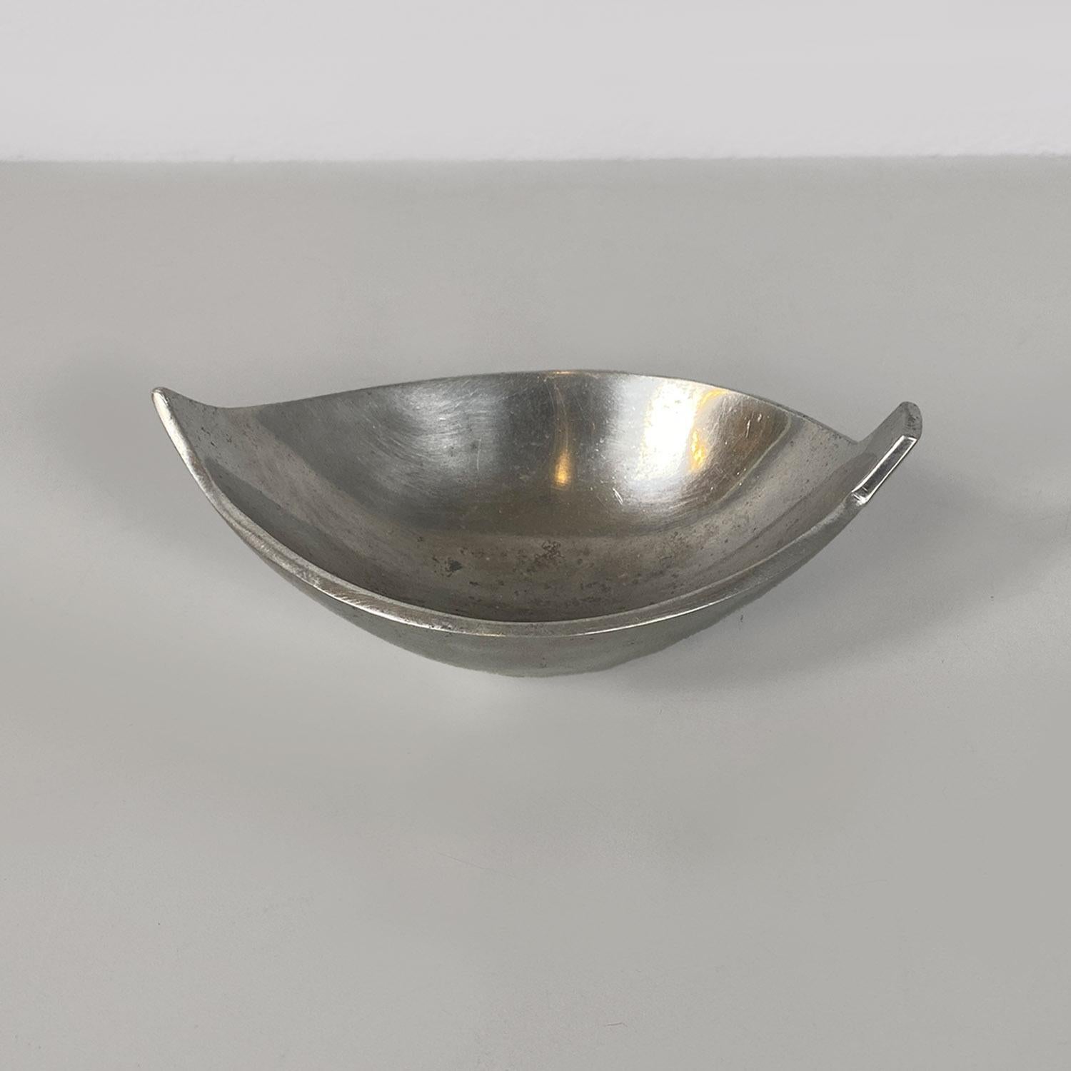 Italian modern metal irregular bowl or container cup by La Rinascente, 1990s In Good Condition For Sale In MIlano, IT