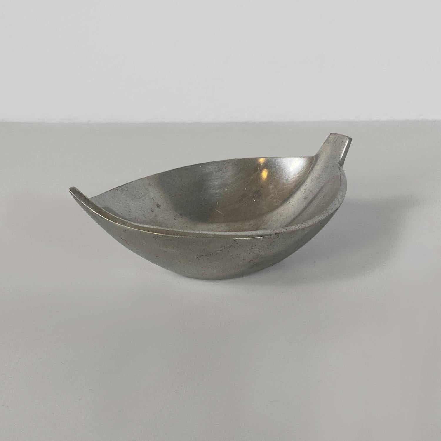 Metal Italian modern metal irregular bowl or container cup by La Rinascente, 1990s For Sale