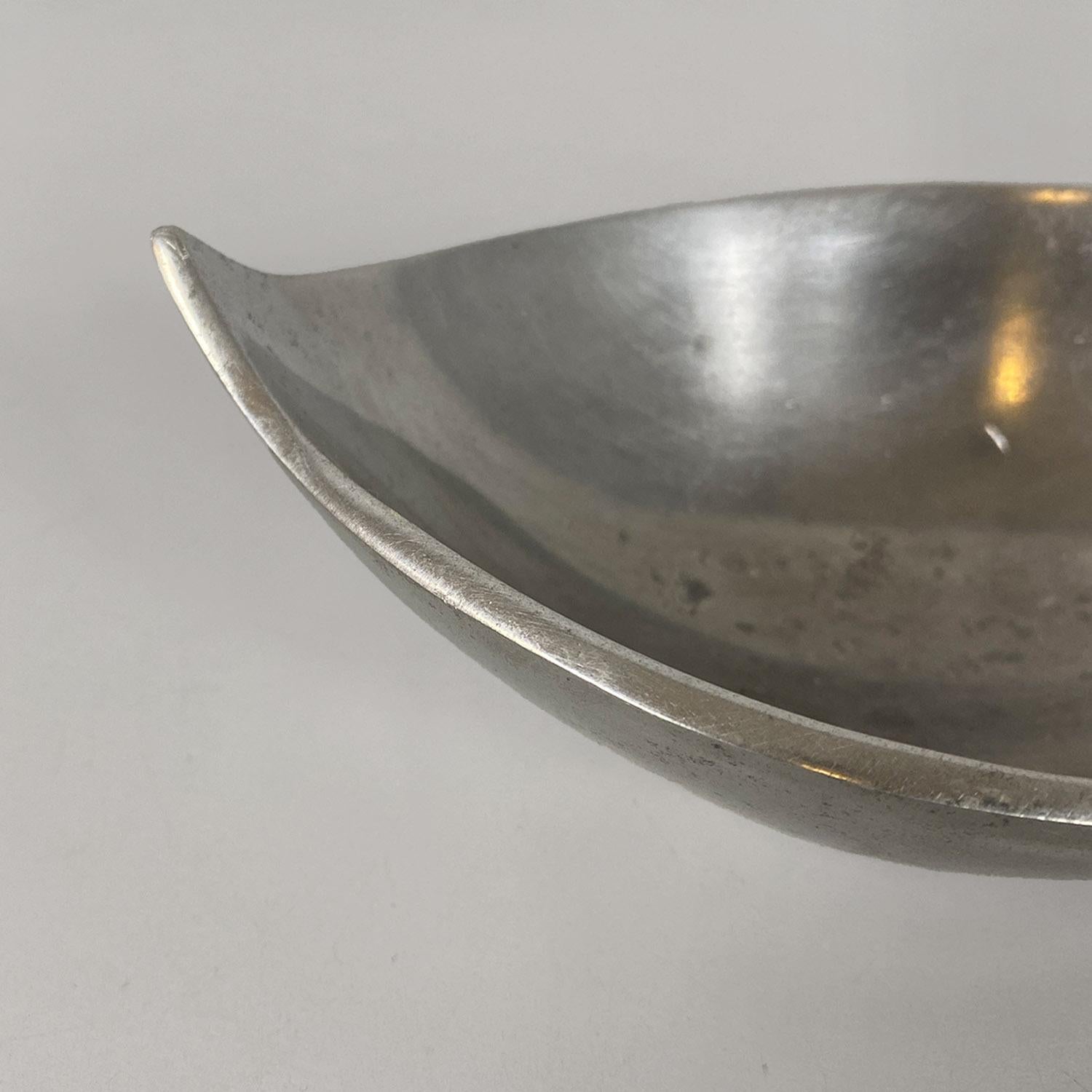 Italian modern metal irregular bowl or container cup by La Rinascente, 1990s For Sale 3