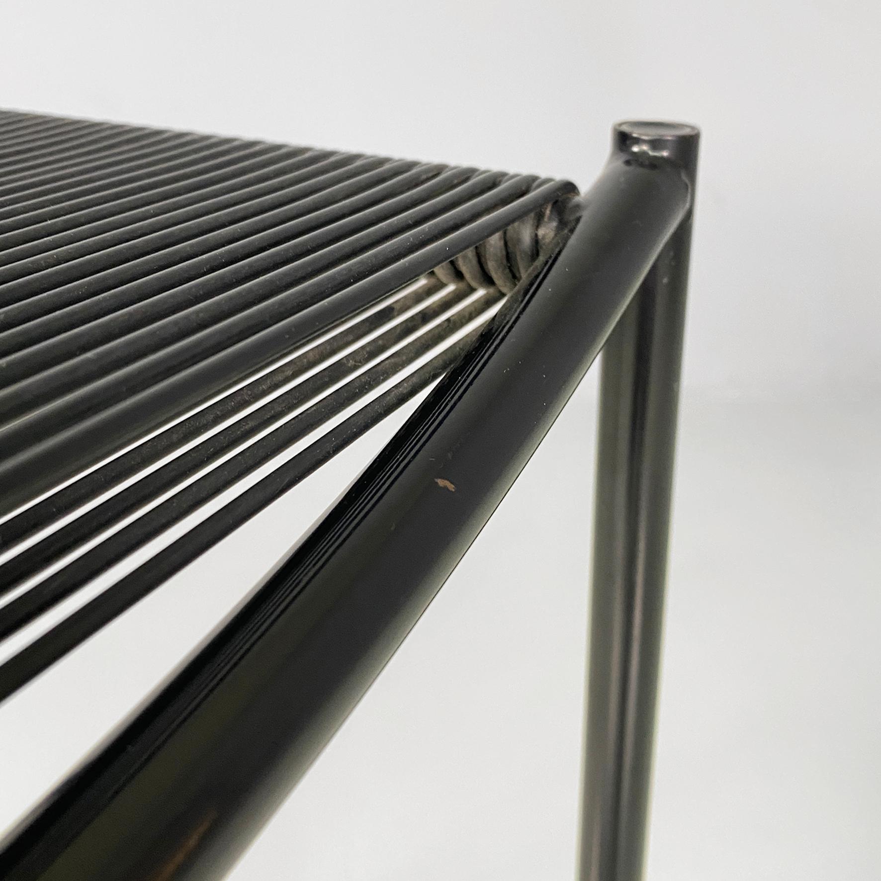 Métal Tabouret moderne italien en métal et plastique Spaghetti Giandomenico Belotti pour Alias 1979 en vente