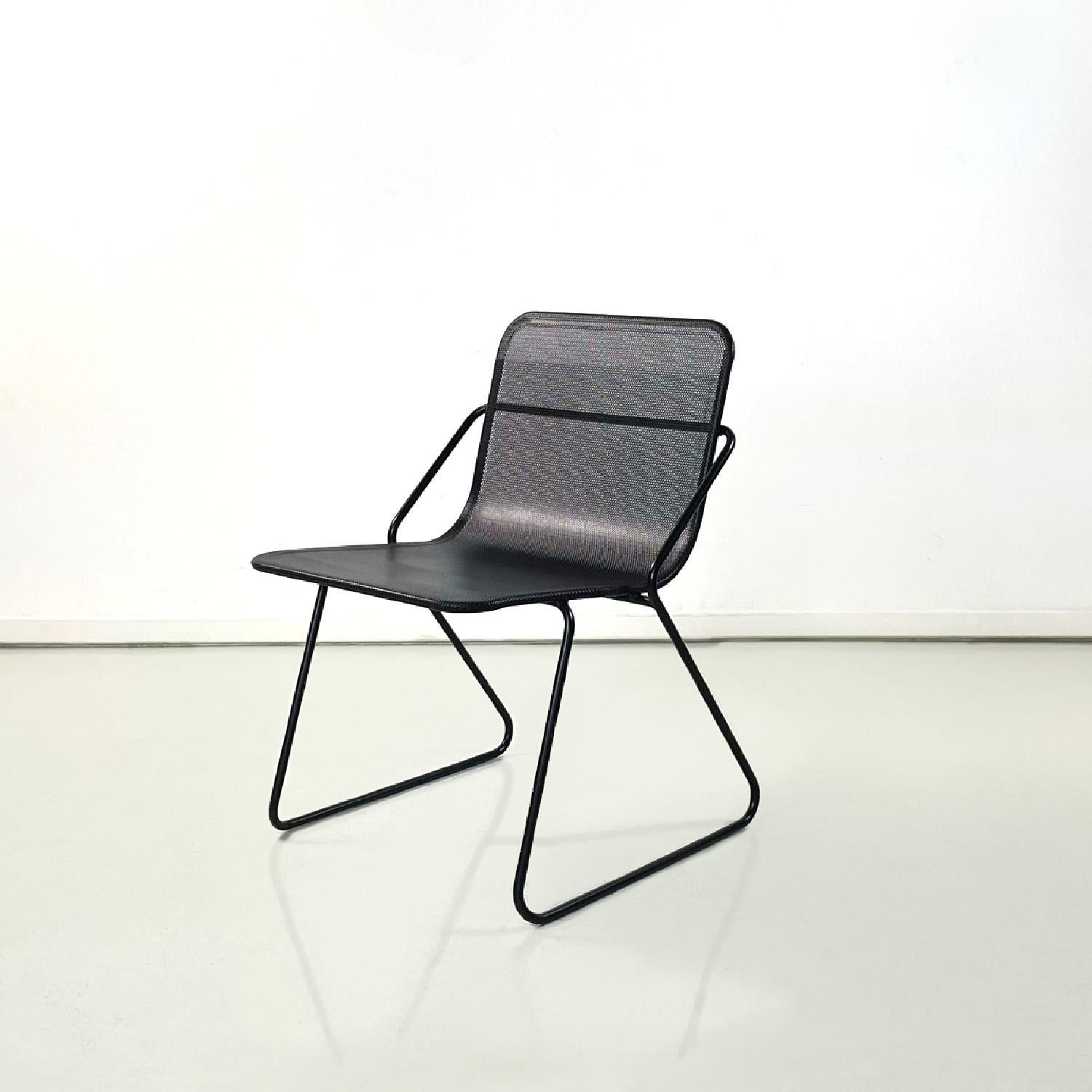 perforated metal chair