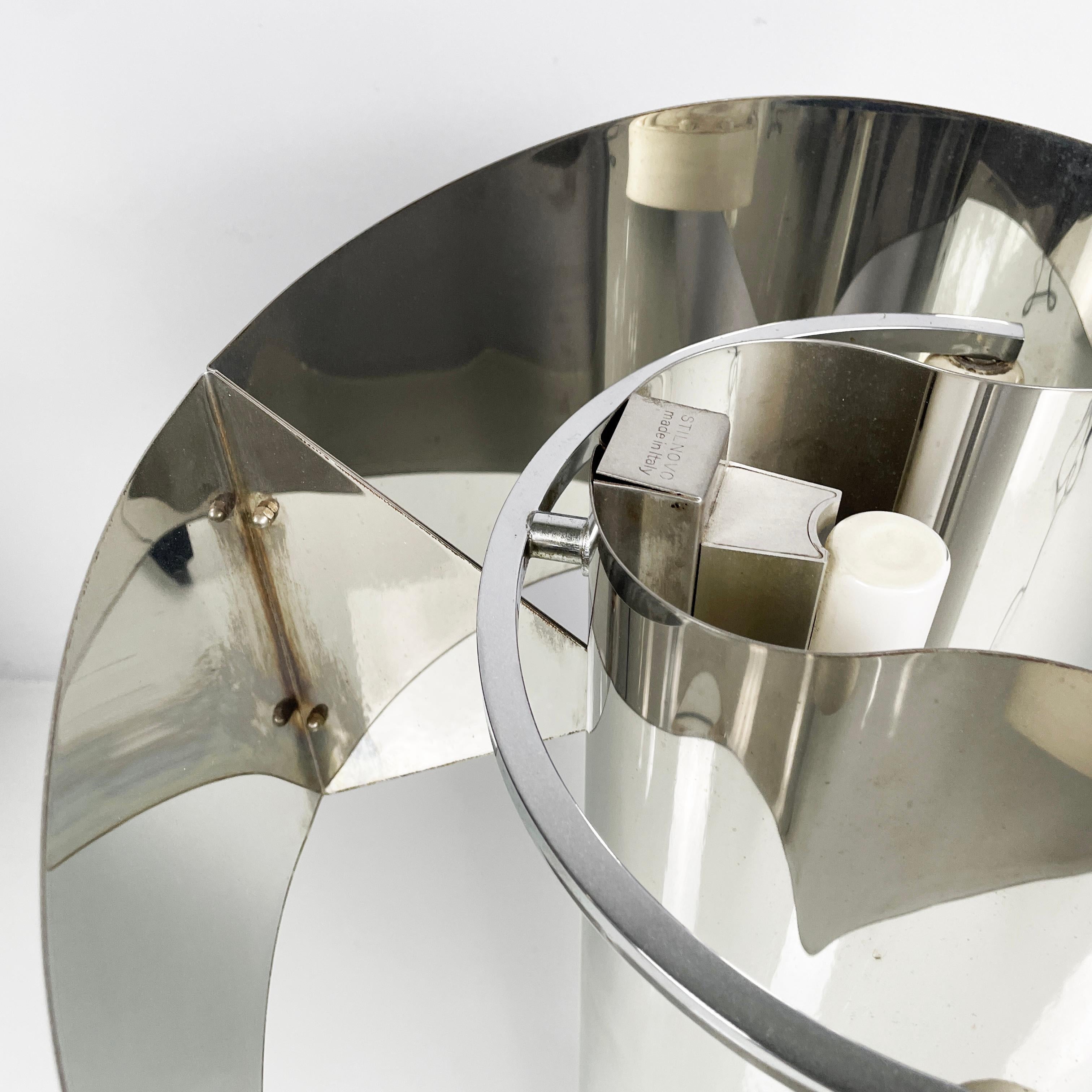 Lámparas de mesa Spinnaker italianas modernas de metal Corsini & Wiskemann para Stilnovo 1970 en venta 5