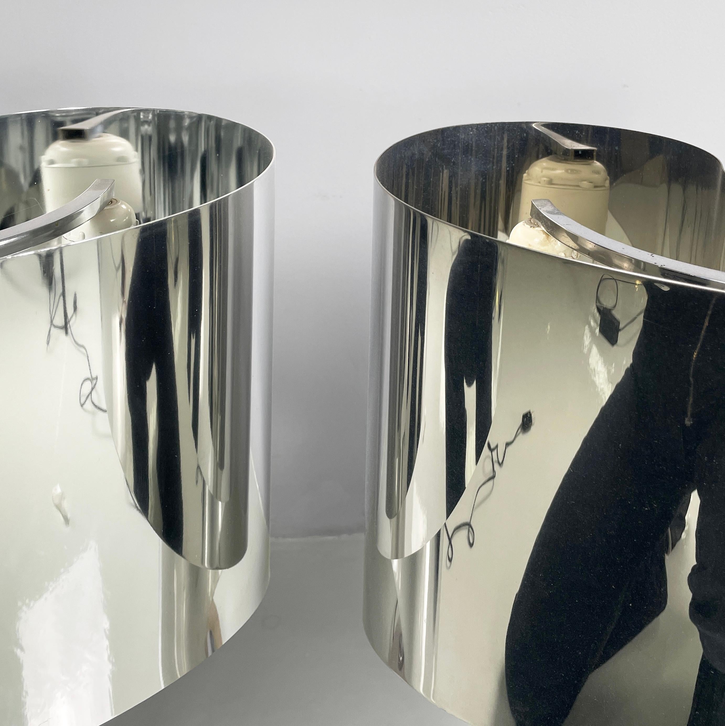 Lámparas de mesa Spinnaker italianas modernas de metal Corsini & Wiskemann para Stilnovo 1970 en venta 2