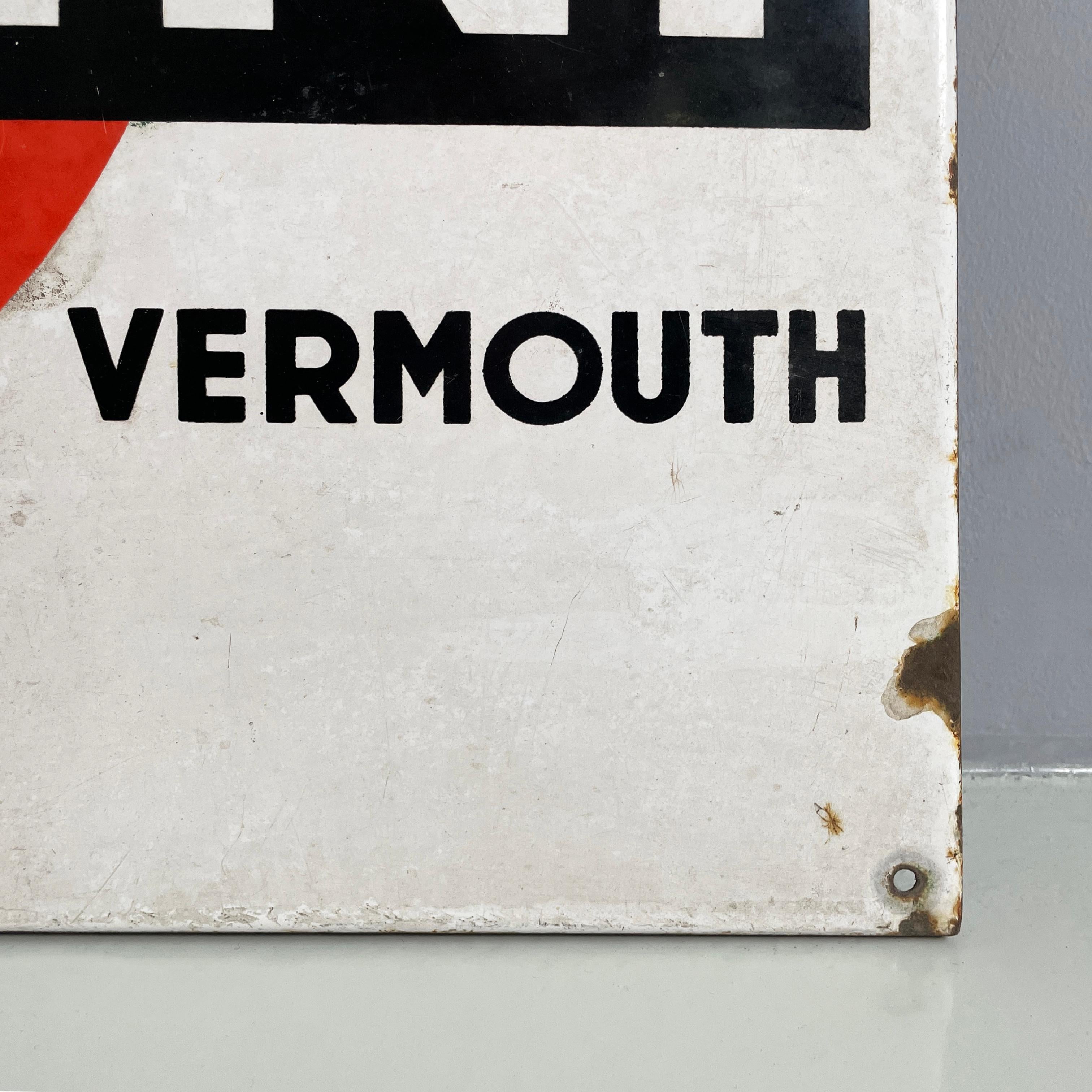 Italian modern Metal wall advertising sign of Martini Vermouth, 1960-1980s 6