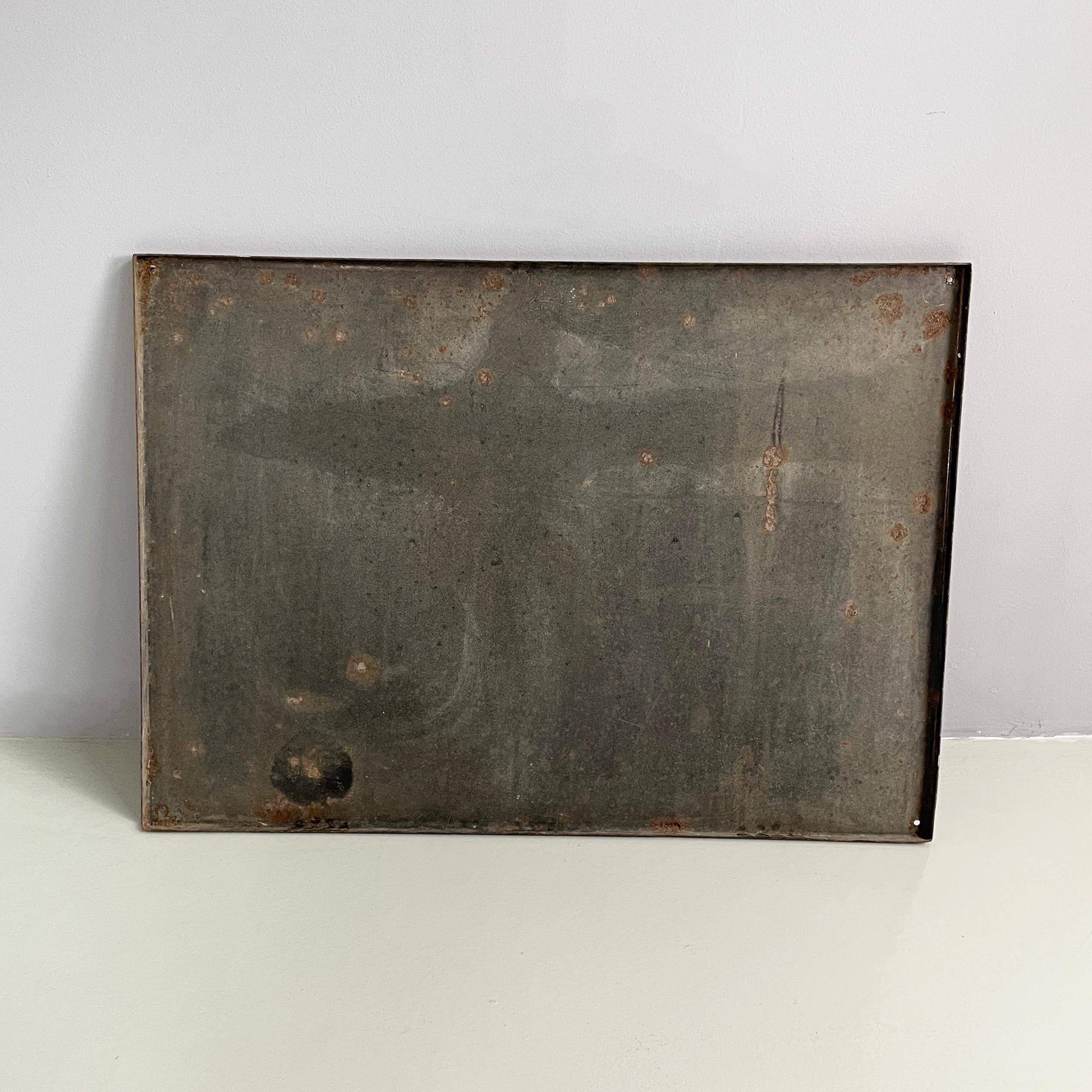 Italian modern Metal wall advertising sign of Martini Vermouth, 1960-1980s In Fair Condition In MIlano, IT