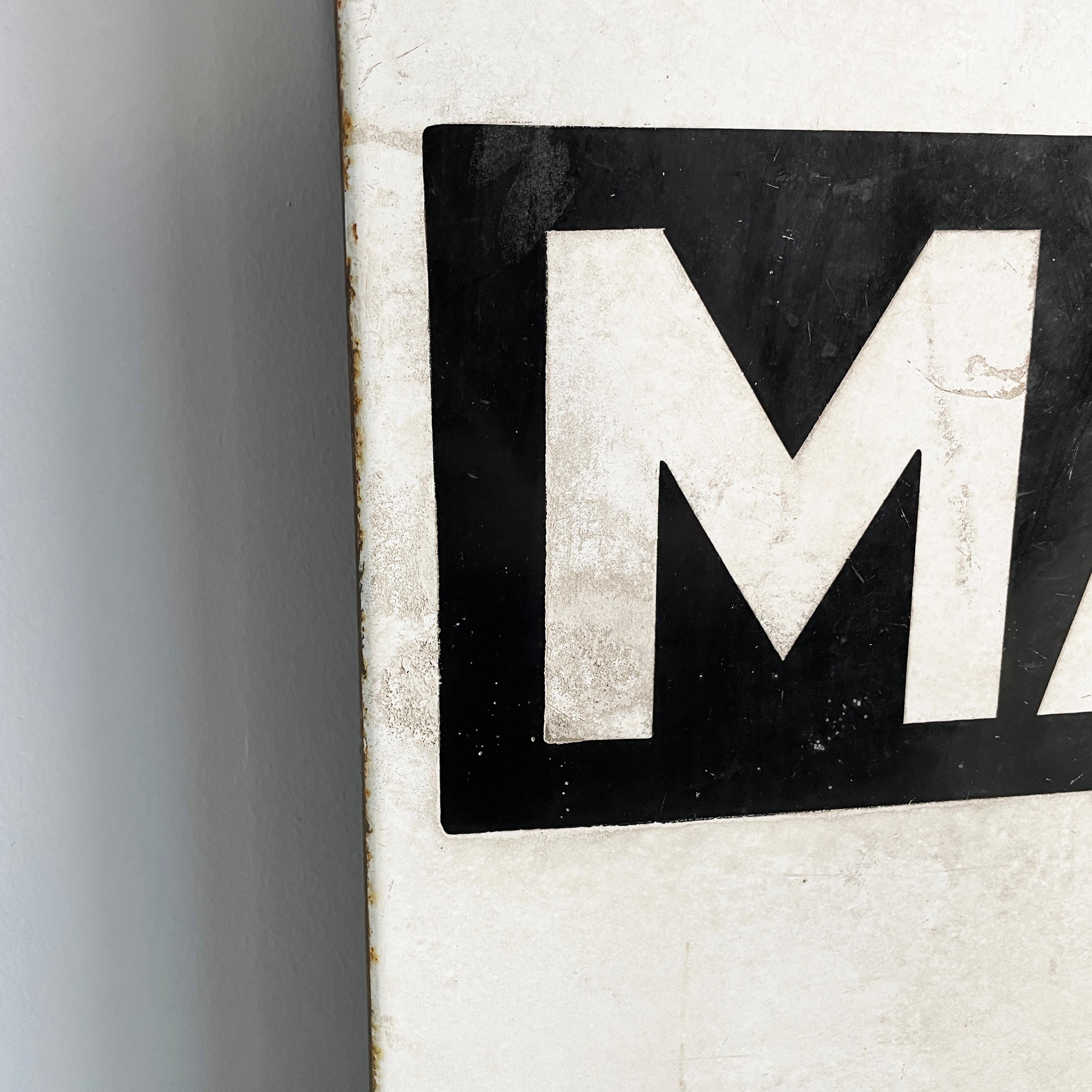 Italian modern Metal wall advertising sign of Martini Vermouth, 1960-1980s 1