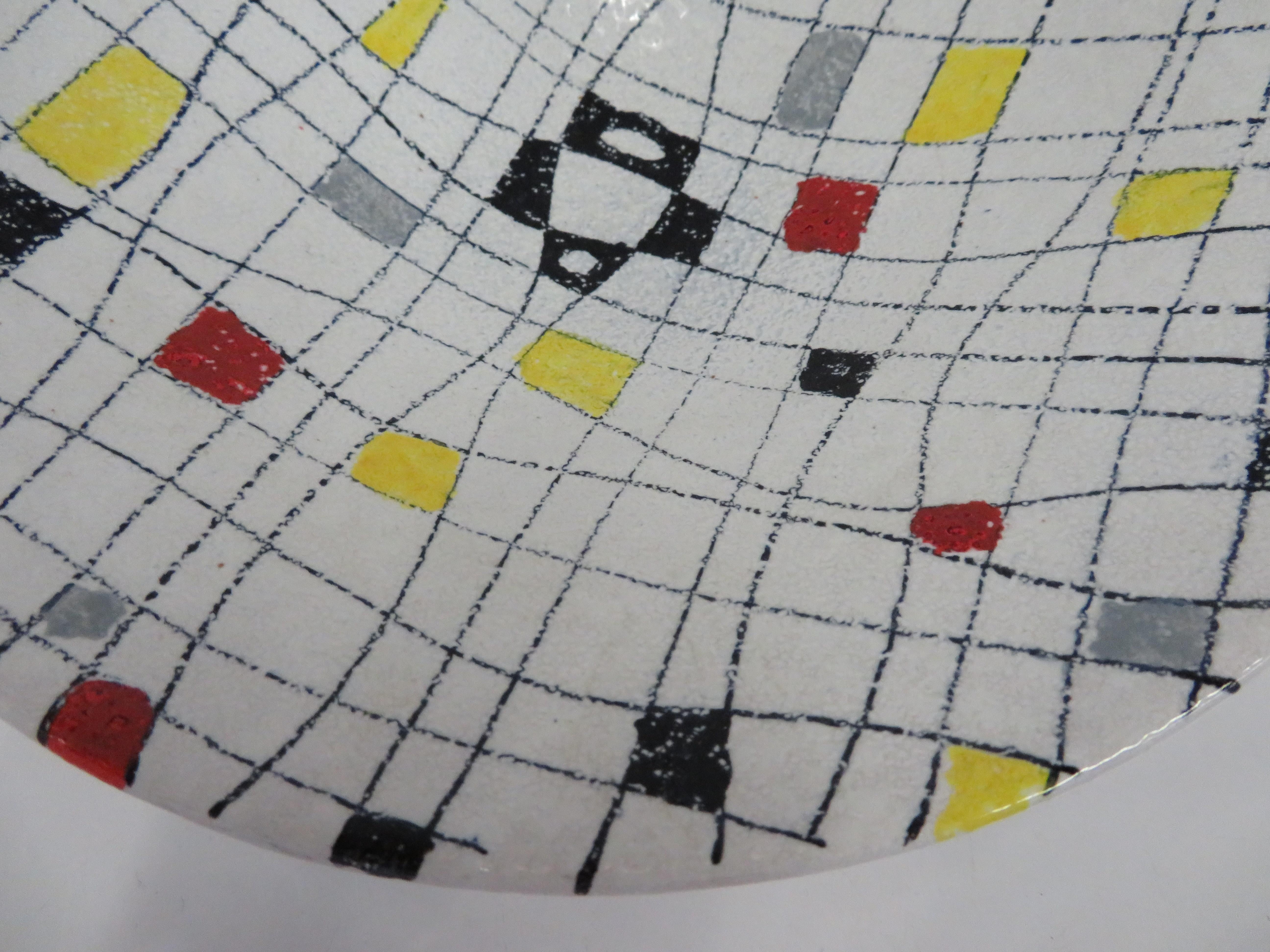 Italian Modern Mid Century Ceramic Bowl by Alvino Bagni for Bitossi 1960s 2