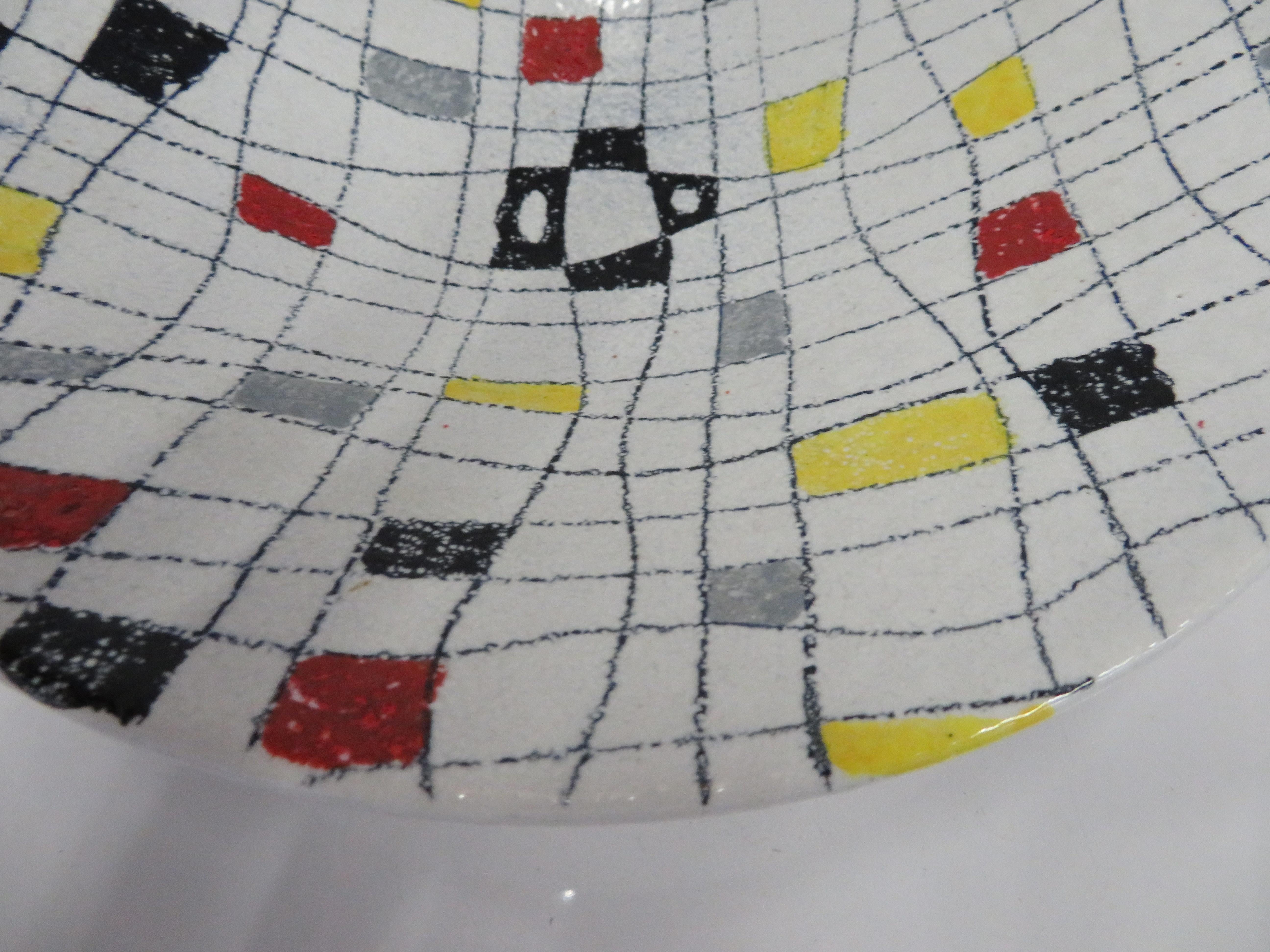 Italian Modern Mid Century Ceramic Bowl by Alvino Bagni for Bitossi 1960s 3