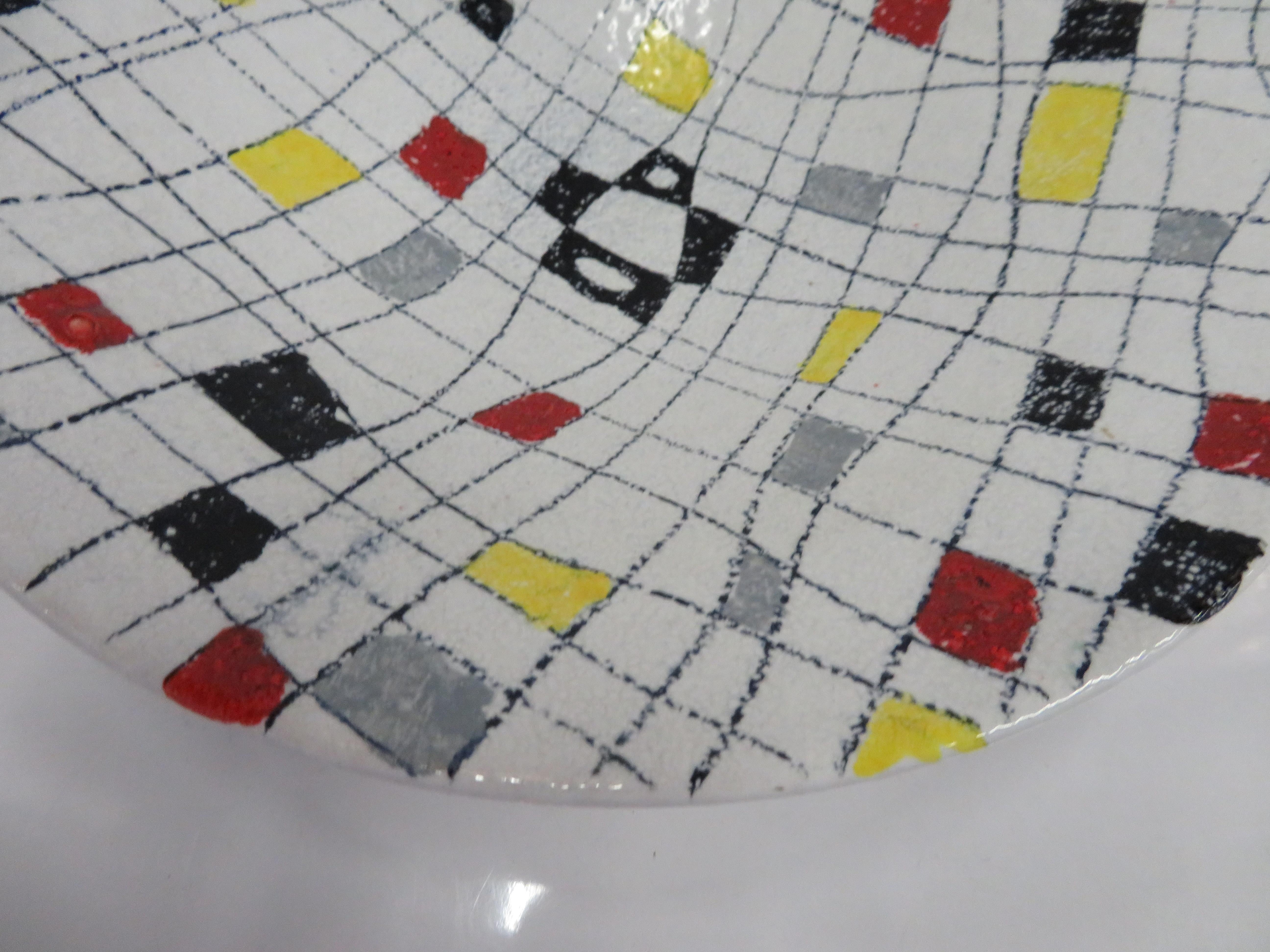 Italian Modern Mid Century Ceramic Bowl by Alvino Bagni for Bitossi 1960s 4