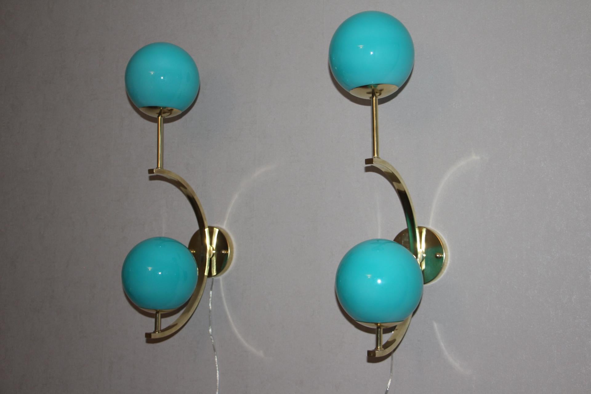 turquoise wall sconces