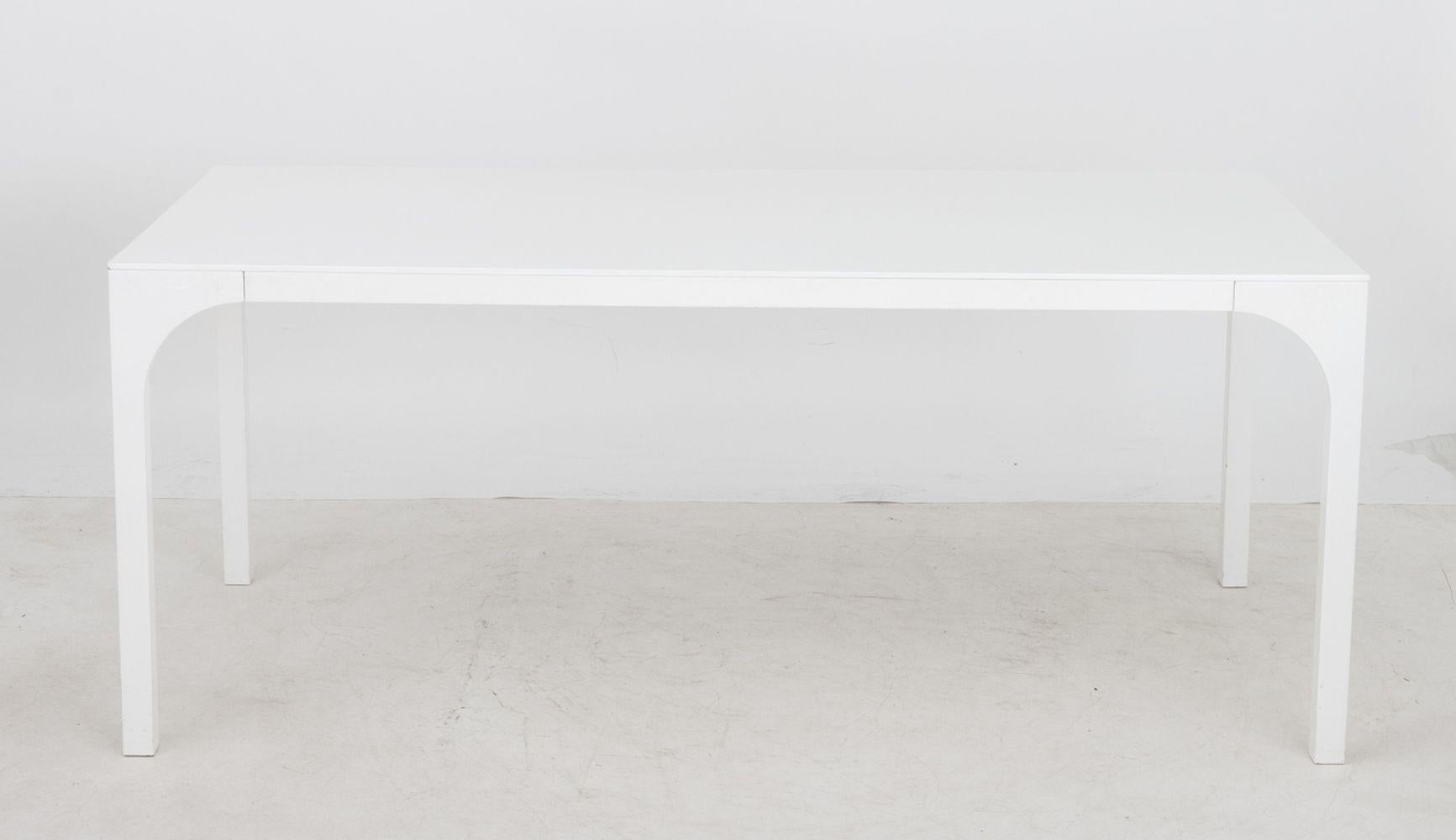 Italian Modern Minimalist White Dining Table. 29.5