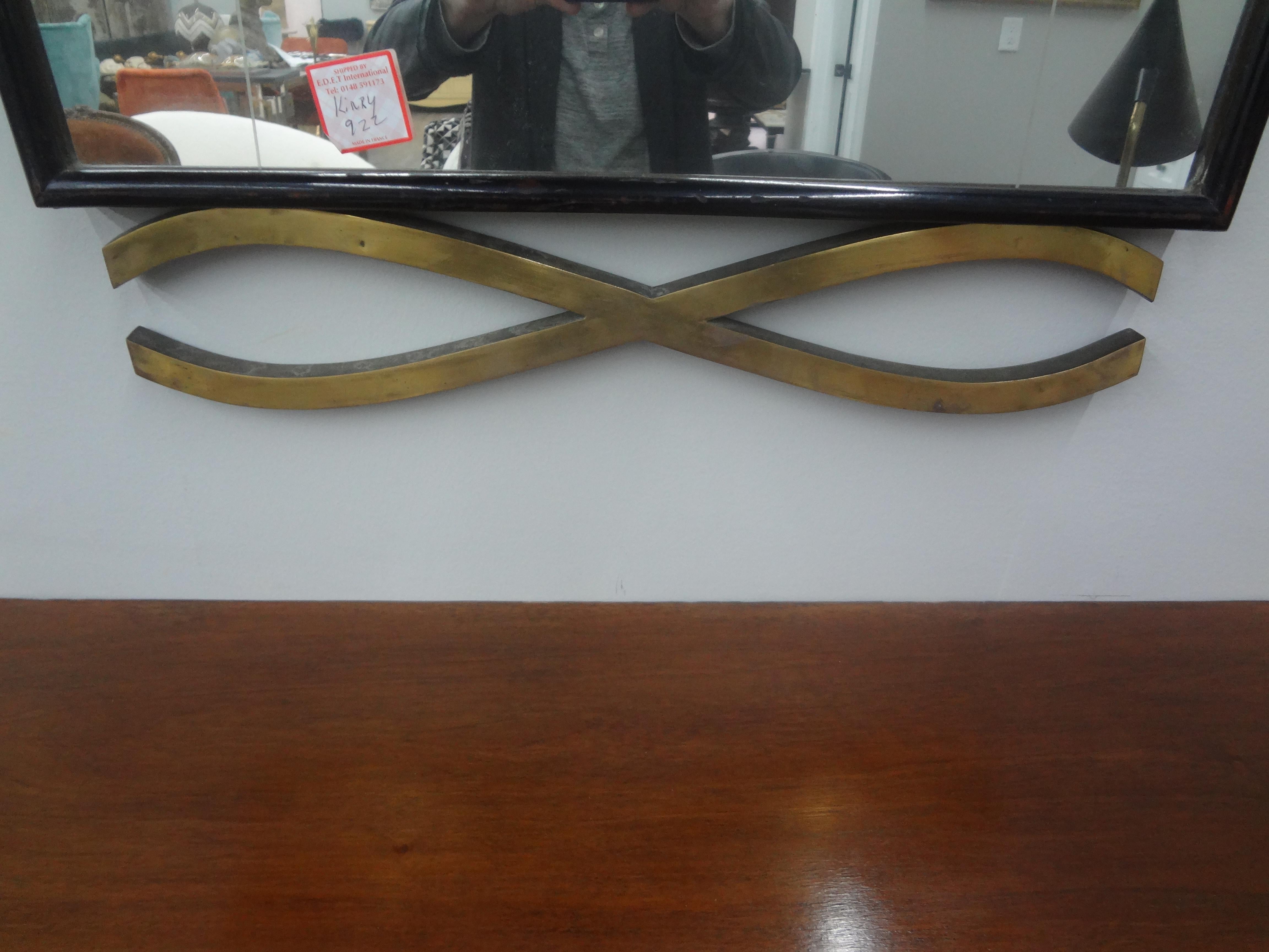 Italian Modern Mirror Attributed to Ico Parisi In Good Condition For Sale In Houston, TX
