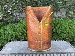 Italian Modern Mixed Metals Umbrella Stand