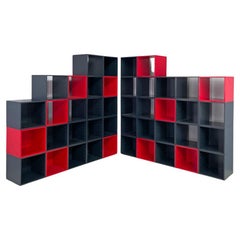 Italienisches modernes modulares Bücherregal Programma 1 Antonia Astori De Ponti Driade, 1970er Jahre