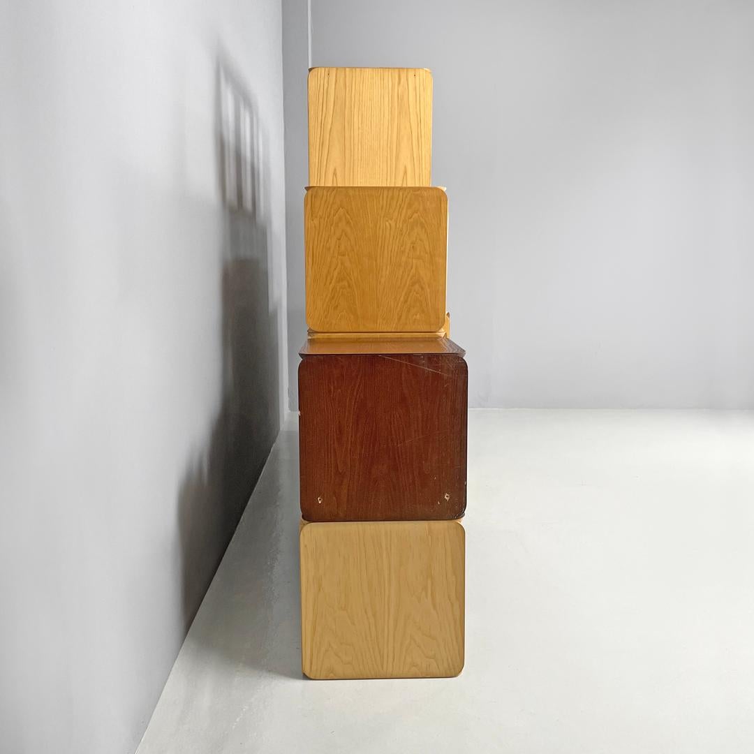 Italienisches modernes modulares Bücherregal Samara von Derk Jan de Vries für Maisa, 1970er Jahre (Metall) im Angebot