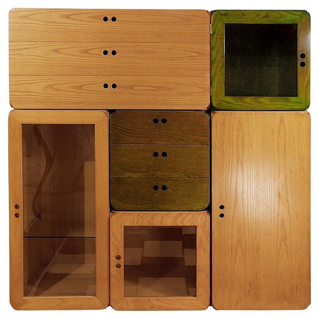 Italienisches modernes modulares italienisches Bücherregal „Samara“ von Derk Jan de Vries für Maisa, 1970er Jahre