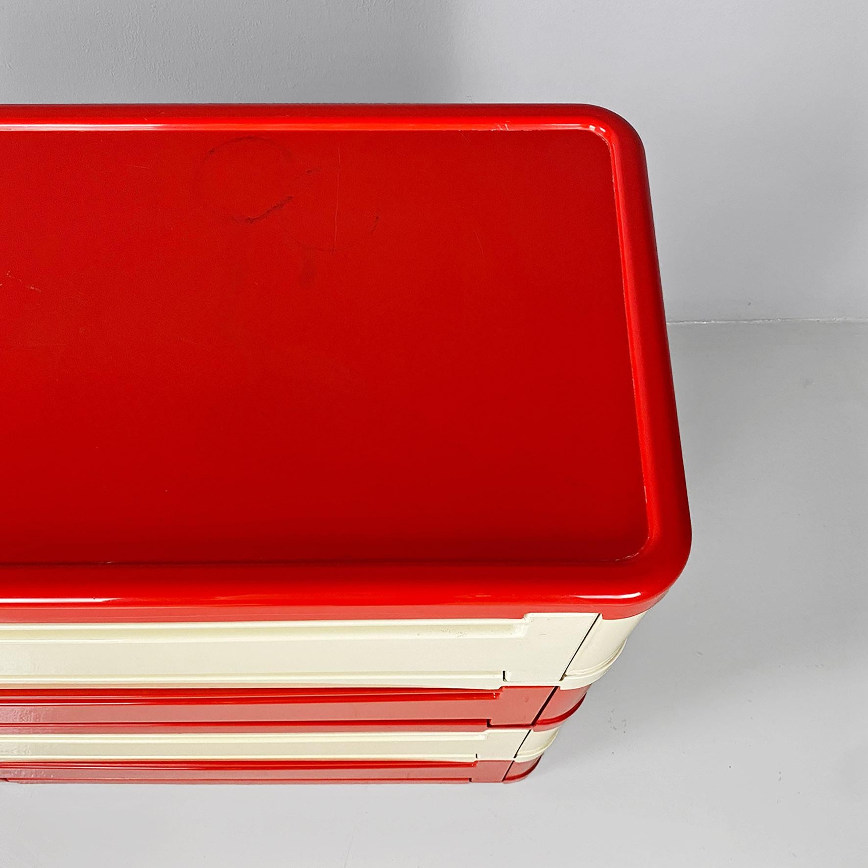 Italian modern modular chest of drawer 4964 by Olaf Von Bohr for Kartell, 1970s 5