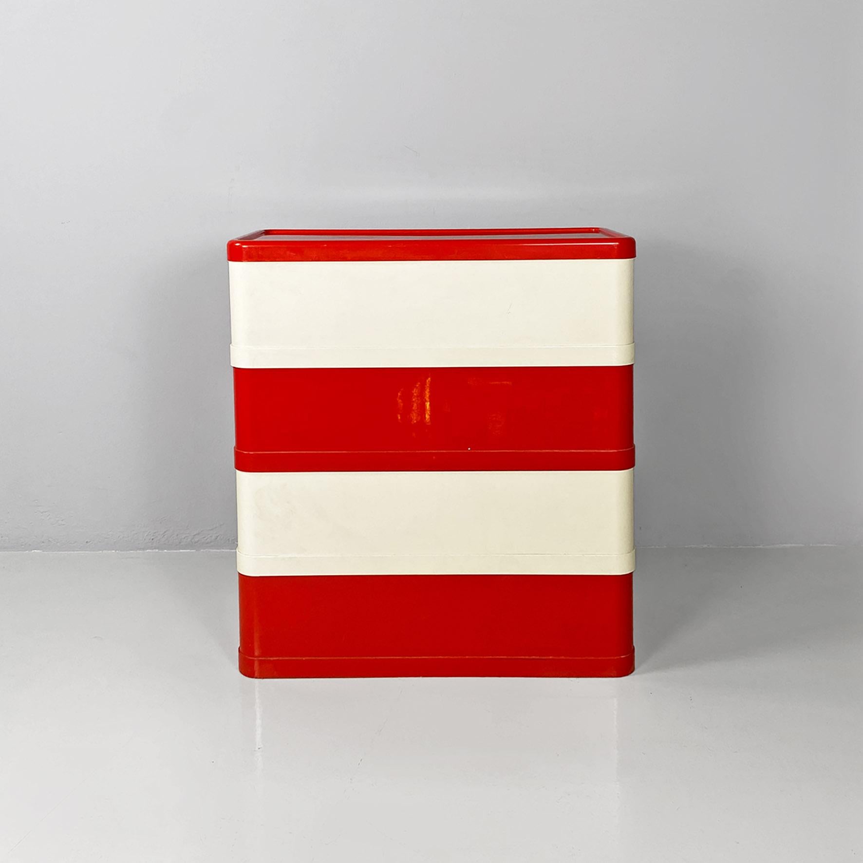 Italian modern modular chest of drawer 4964 by Olaf Von Bohr for Kartell, 1970s 6