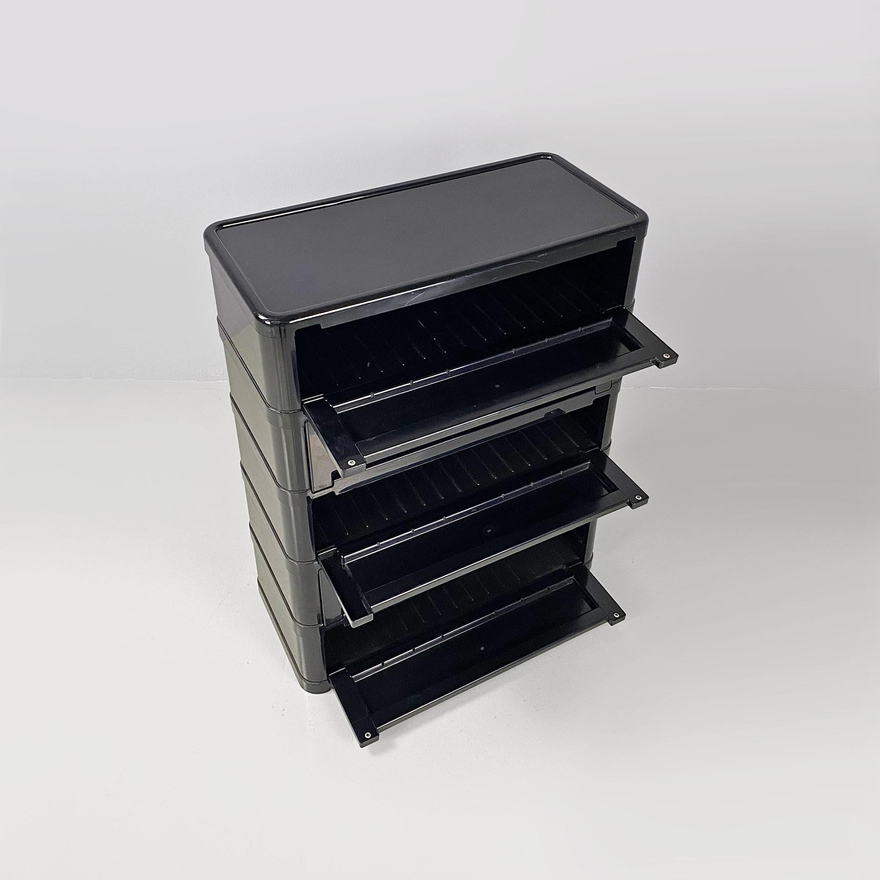 Italian modern modular chest of drawer 4964 by Olaf Von Bohr for Kartell, 1970s For Sale 7