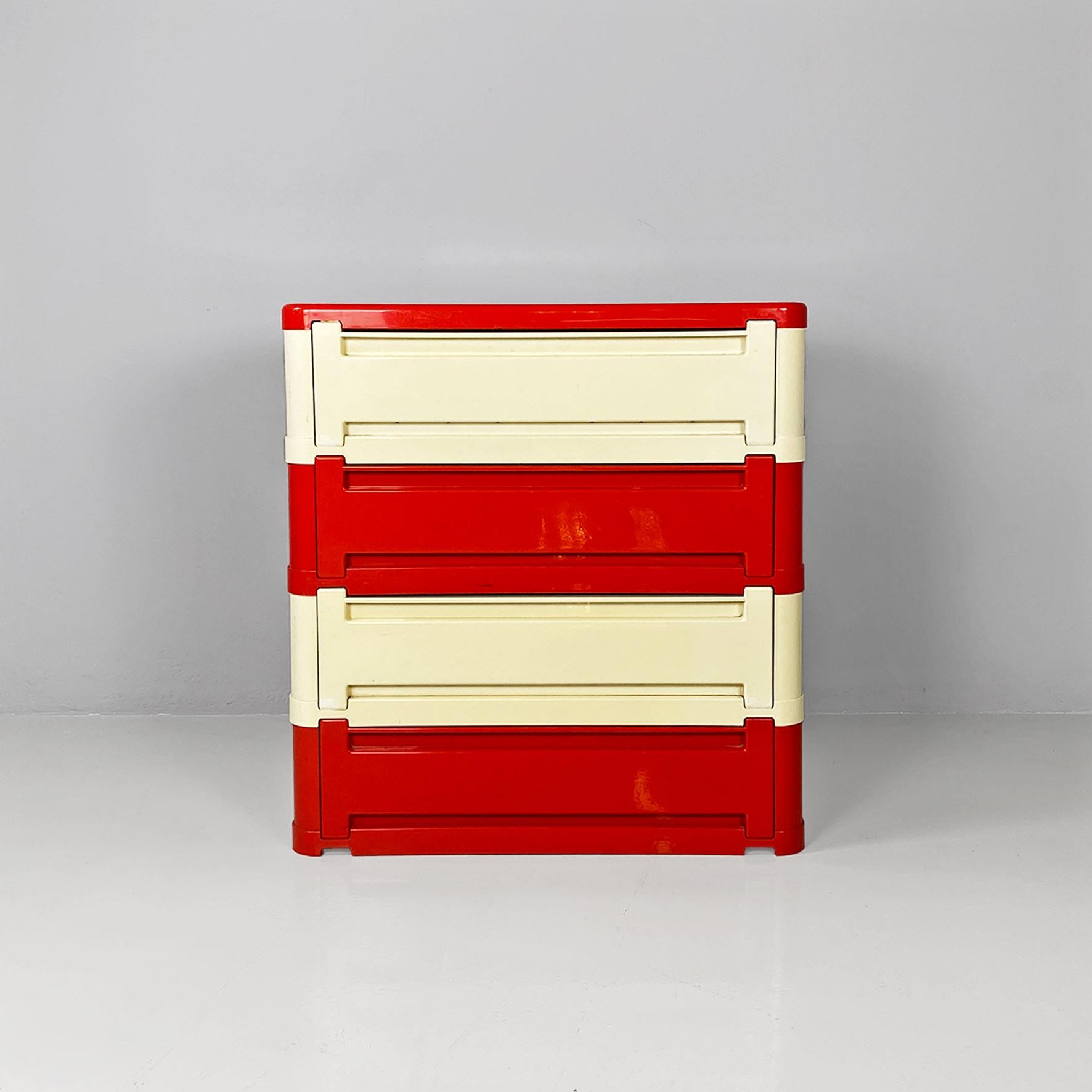 Italian modern modular chest of drawer 4964 by Olaf Von Bohr for Kartell, 1970s 8