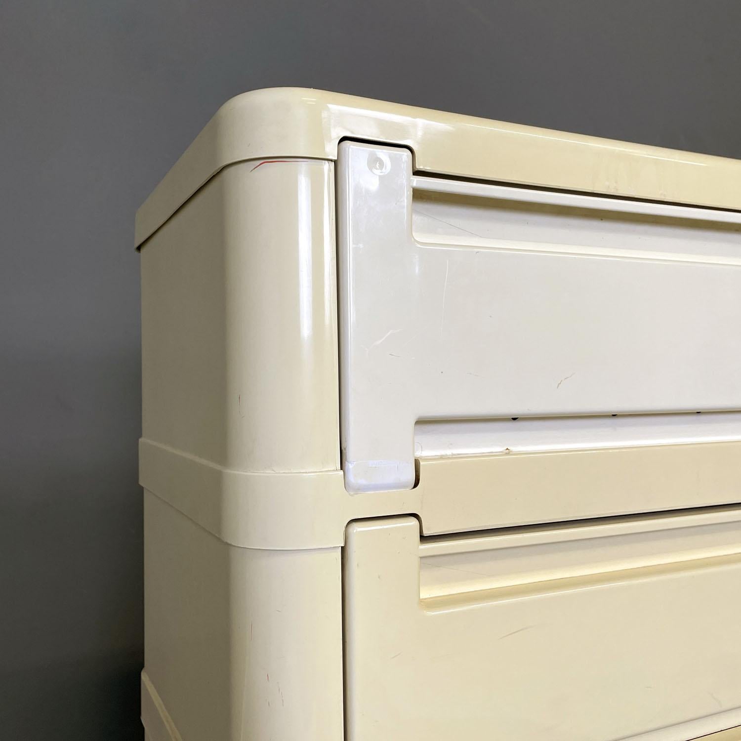 Italian modern modular chest of drawer 4964 by Olaf Von Bohr for Kartell, 1970s For Sale 9