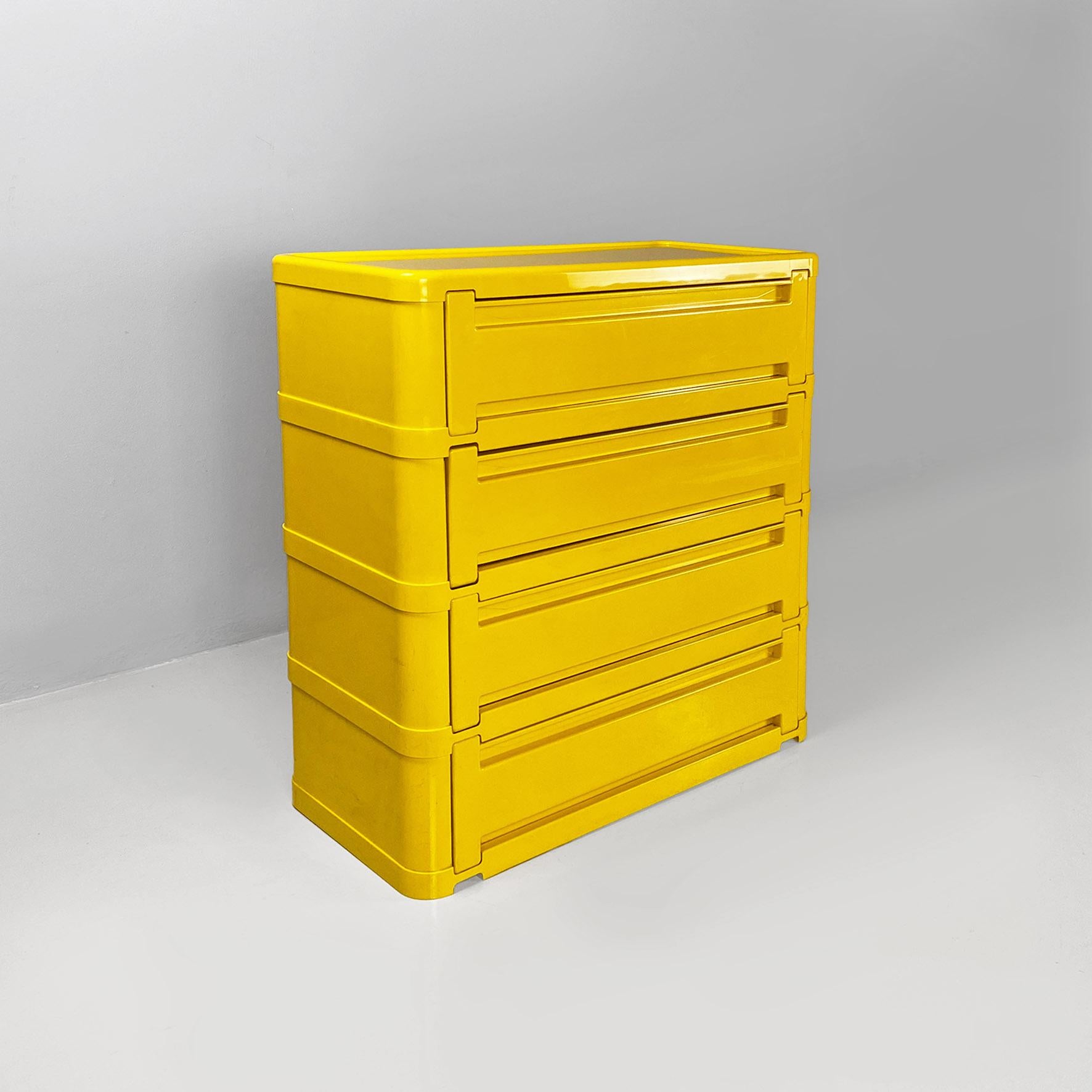Commode modulaire moderne italienne 4964 par Olaf Von Bohr pour Kartell, 1970 Bon état à MIlano, IT