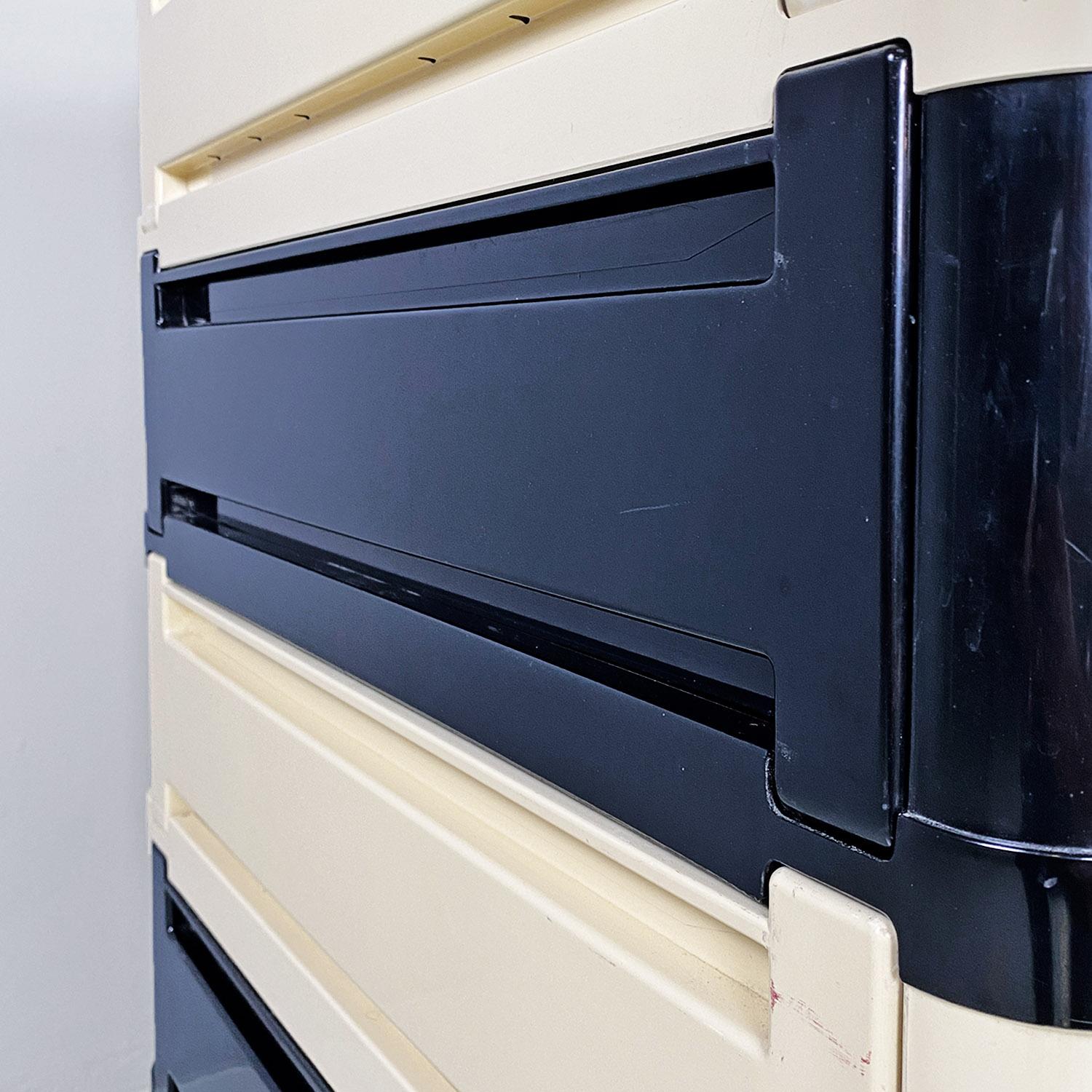 Italian modern modular chest of drawer 4964 by Olaf Von Bohr for Kartell, 1970s 2