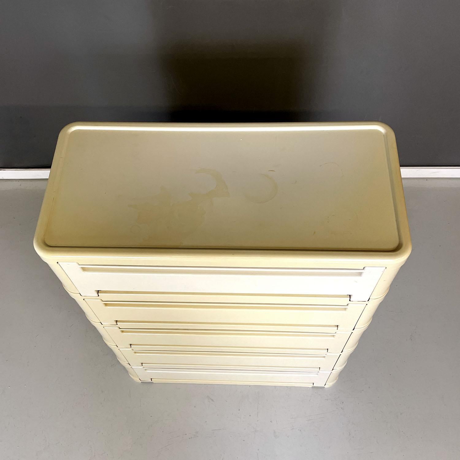 Italian modern modular chest of drawer 4964 by Olaf Von Bohr for Kartell, 1970s For Sale 3