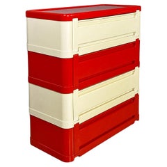 Italian modern modular chest of drawer 4964 by Olaf Von Bohr for Kartell, 1970s