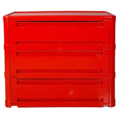 Italian modern modular chest of drawer 4964 by Olaf Von Bohr for Kartell, 1970s