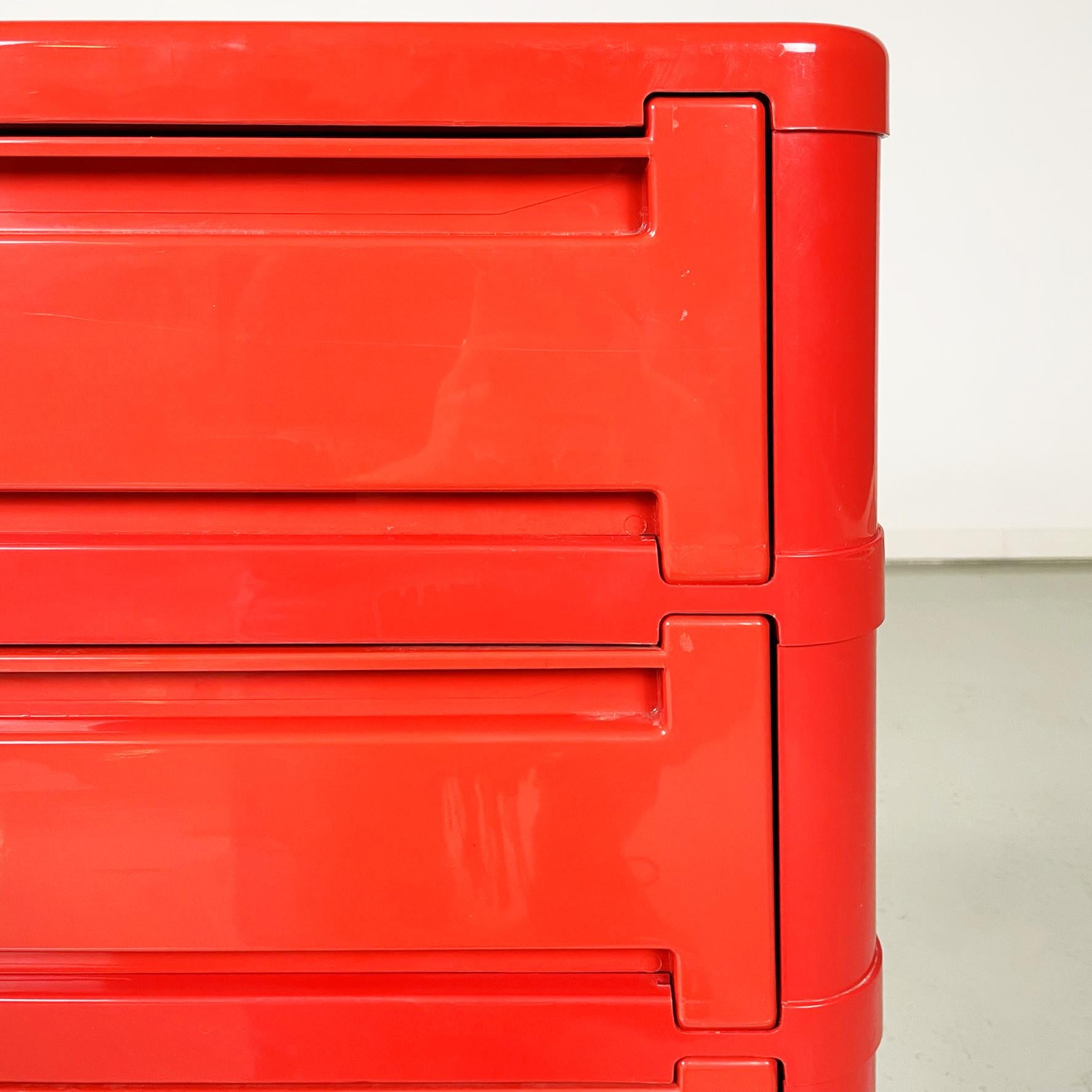 Italian Modern Modular Chest of Drawers 4964 by Olaf von Bohr for Kartell, 1970s 4