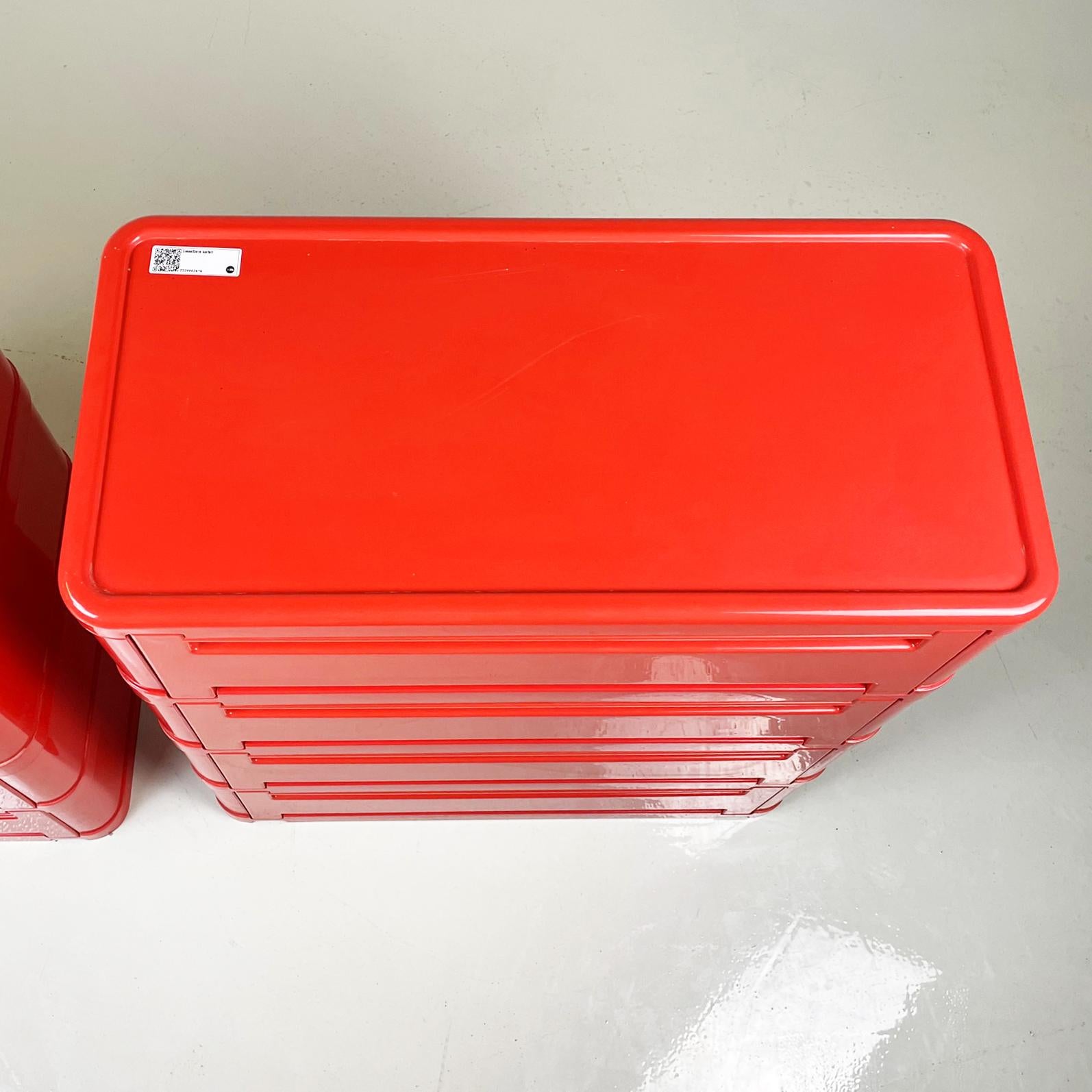 Italian Modern Modular Chest of Drawers 4964 by Olaf von Bohr for Kartell, 1970s In Good Condition In MIlano, IT