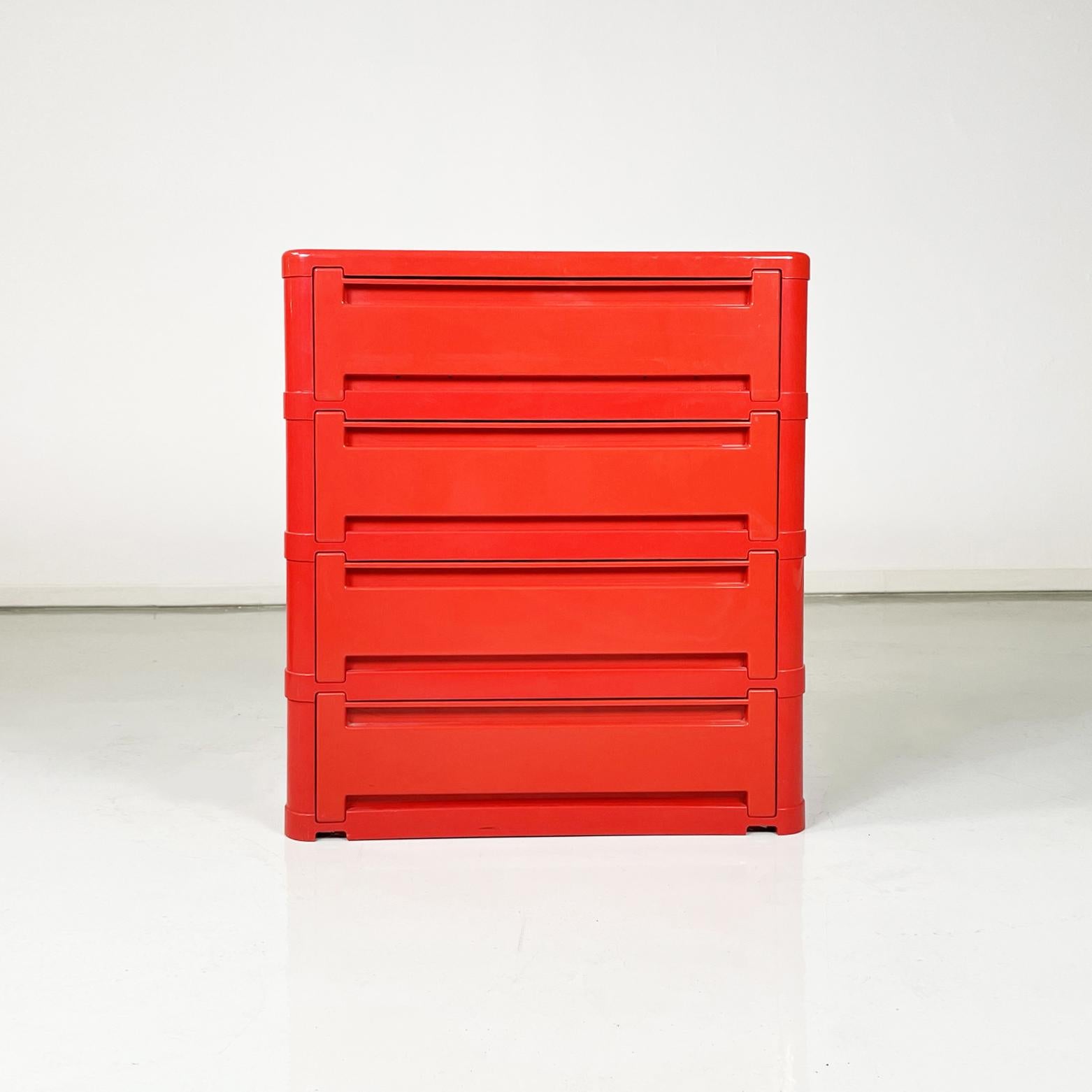 Late 20th Century Italian Modern Modular Chest of Drawers 4964 by Olaf von Bohr for Kartell, 1970s