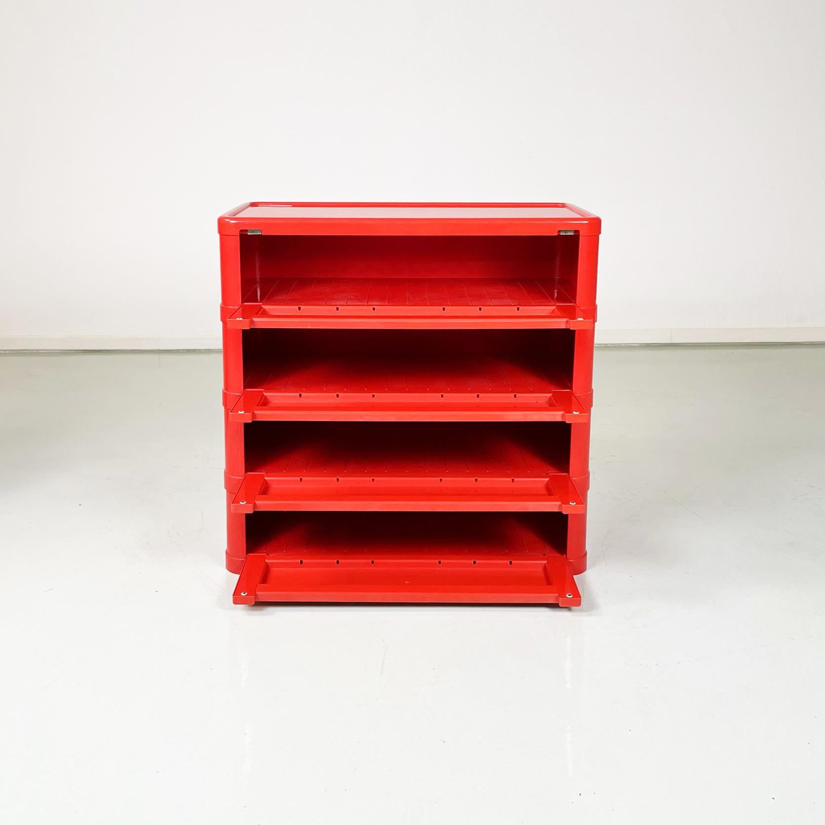Plastic Italian Modern Modular Chest of Drawers 4964 by Olaf von Bohr for Kartell, 1970s