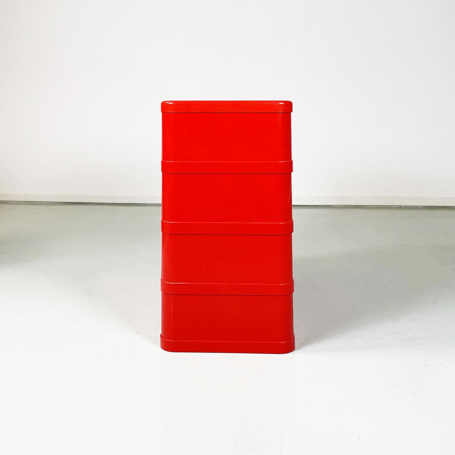 Italian Modern Modular Chest of Drawers 4964 by Olaf von Bohr for Kartell, 1970s 1