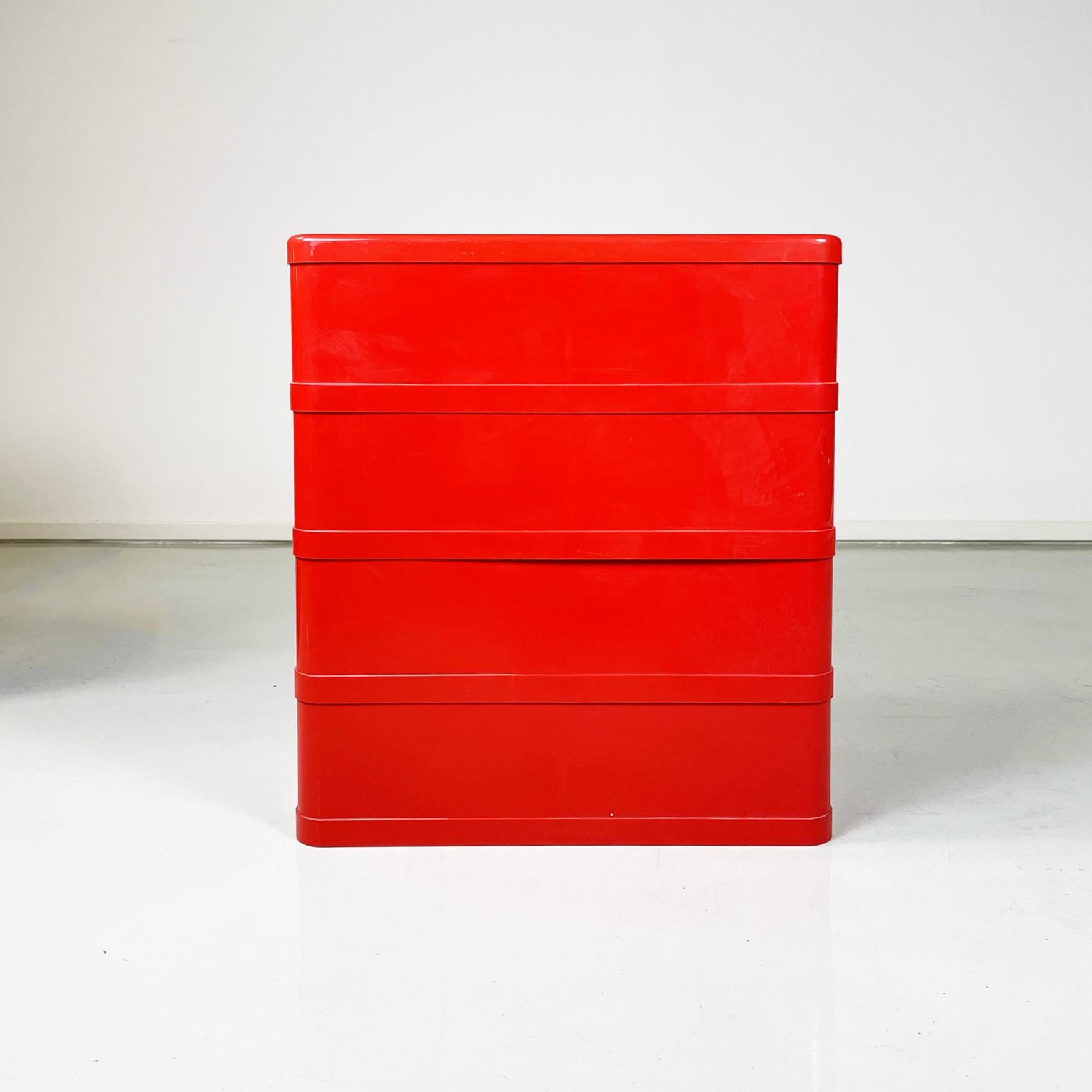 Italian Modern Modular Chest of Drawers 4964 by Olaf von Bohr for Kartell, 1970s 2