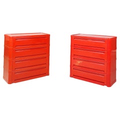 Italian Modern Modular Chest of Drawers 4964 by Olaf von Bohr for Kartell, 1970s