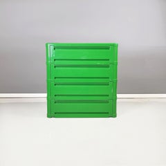 Italian Modern Modular Chest of Drawers 4964 Green by Olaf von Bohr Kartell 1970