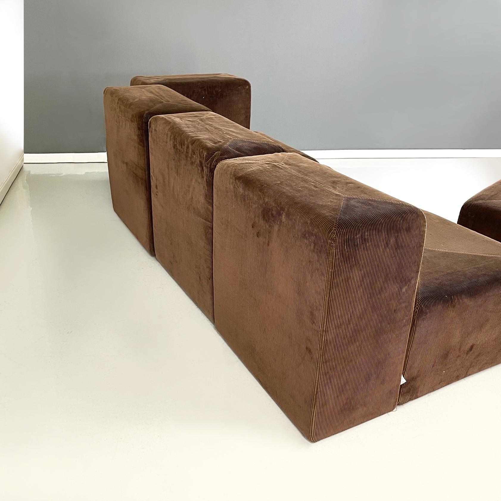 Steel Italian modern Modular sofa Sistema 61 by Piretti for Anonima Castelli, 1970s