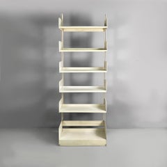 Italian modern modular white bookcase Congresso by Lips Vago, 1970s