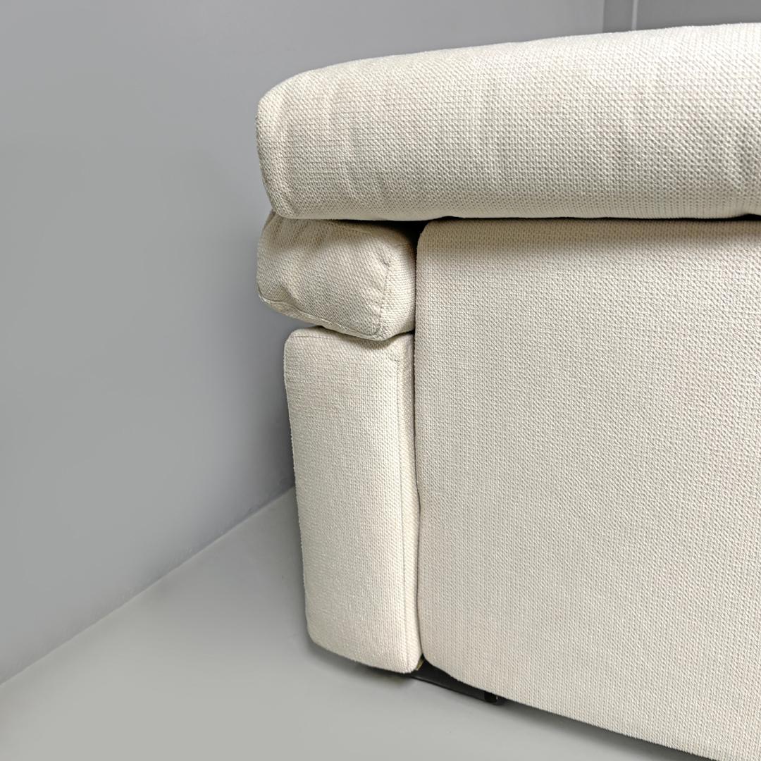 Italian modern modular white sofa Erasmo by Afra and Tobia Scarpa for B&B, 1970s For Sale 7