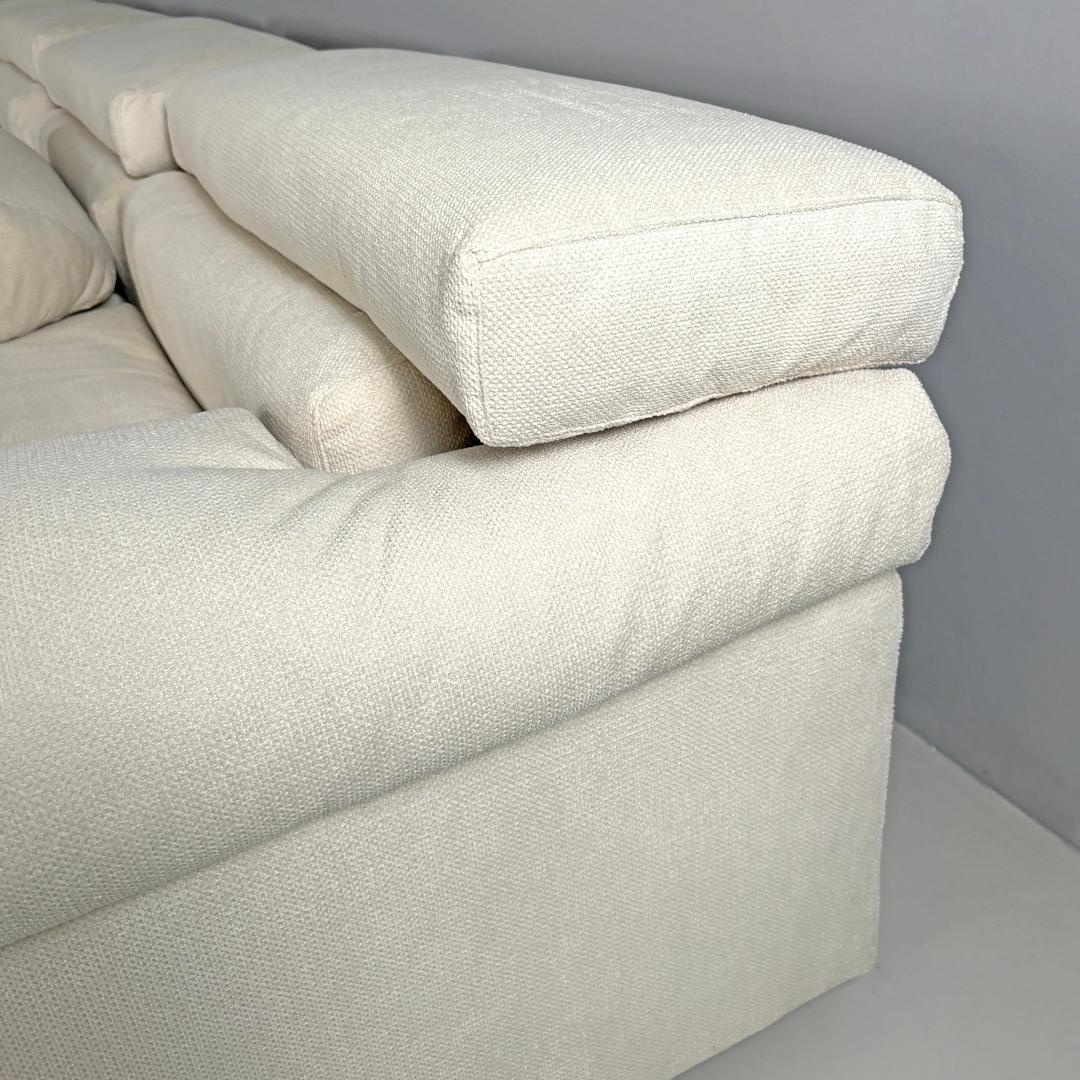 Italian modern modular white sofa Erasmo by Afra and Tobia Scarpa for B&B, 1970s For Sale 9