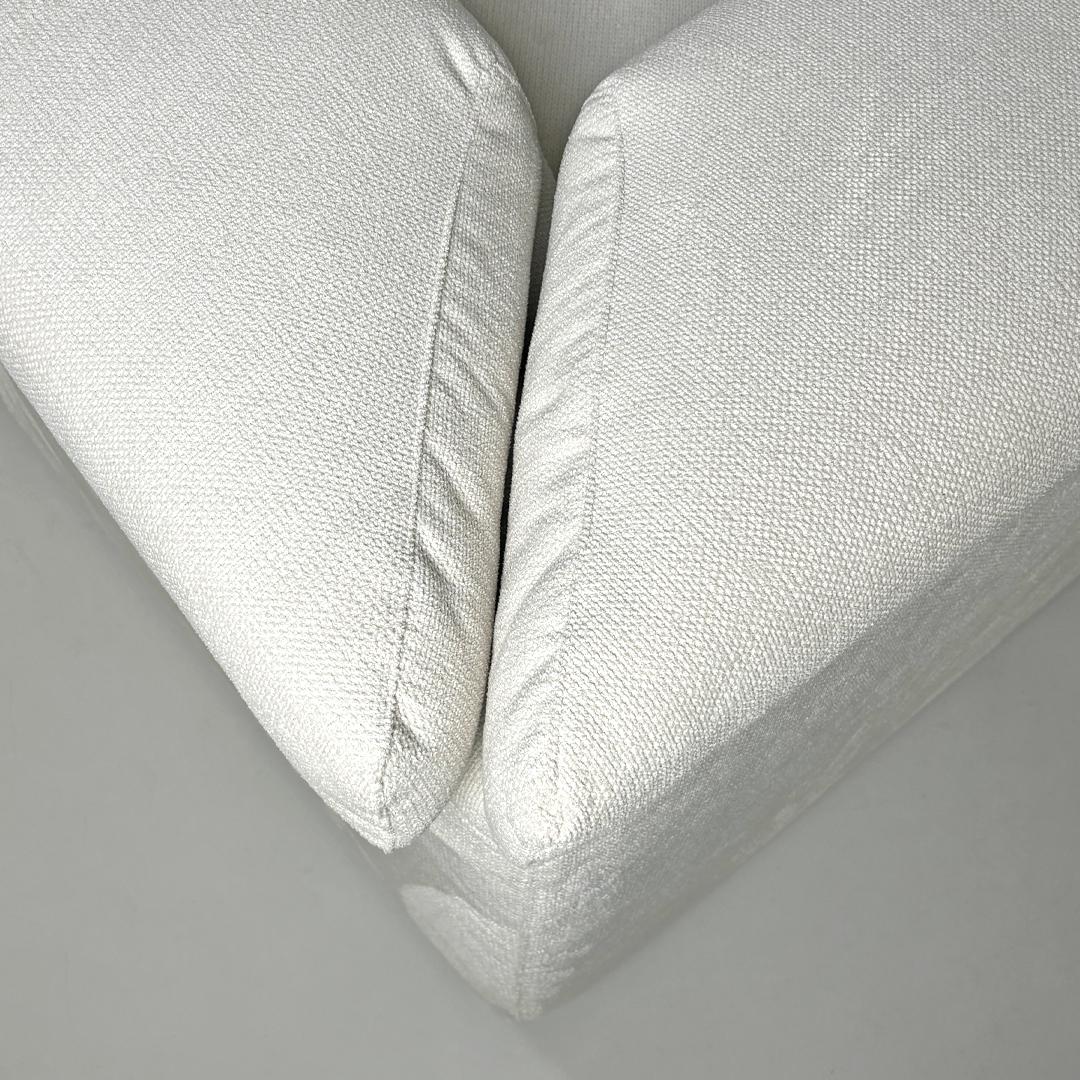 Italian modern modular white sofa Erasmo by Afra and Tobia Scarpa for B&B, 1970s For Sale 10